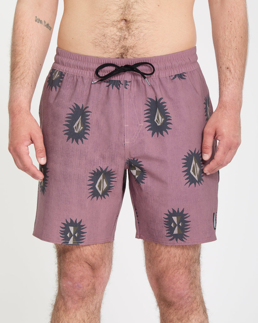 Psyche Cotton Trunk 17" Boardshort - Stone Rose