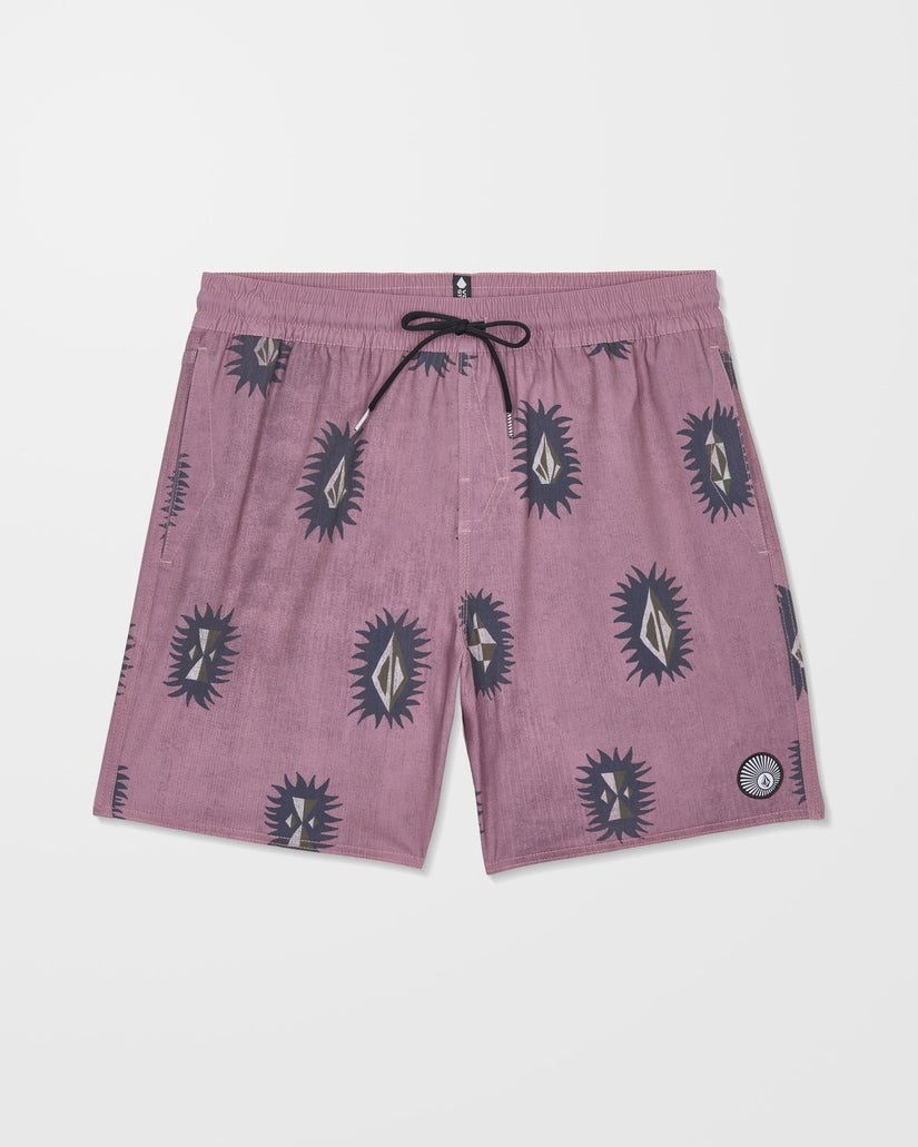 Psyche Cotton Trunk 17" Boardshort - Stone Rose