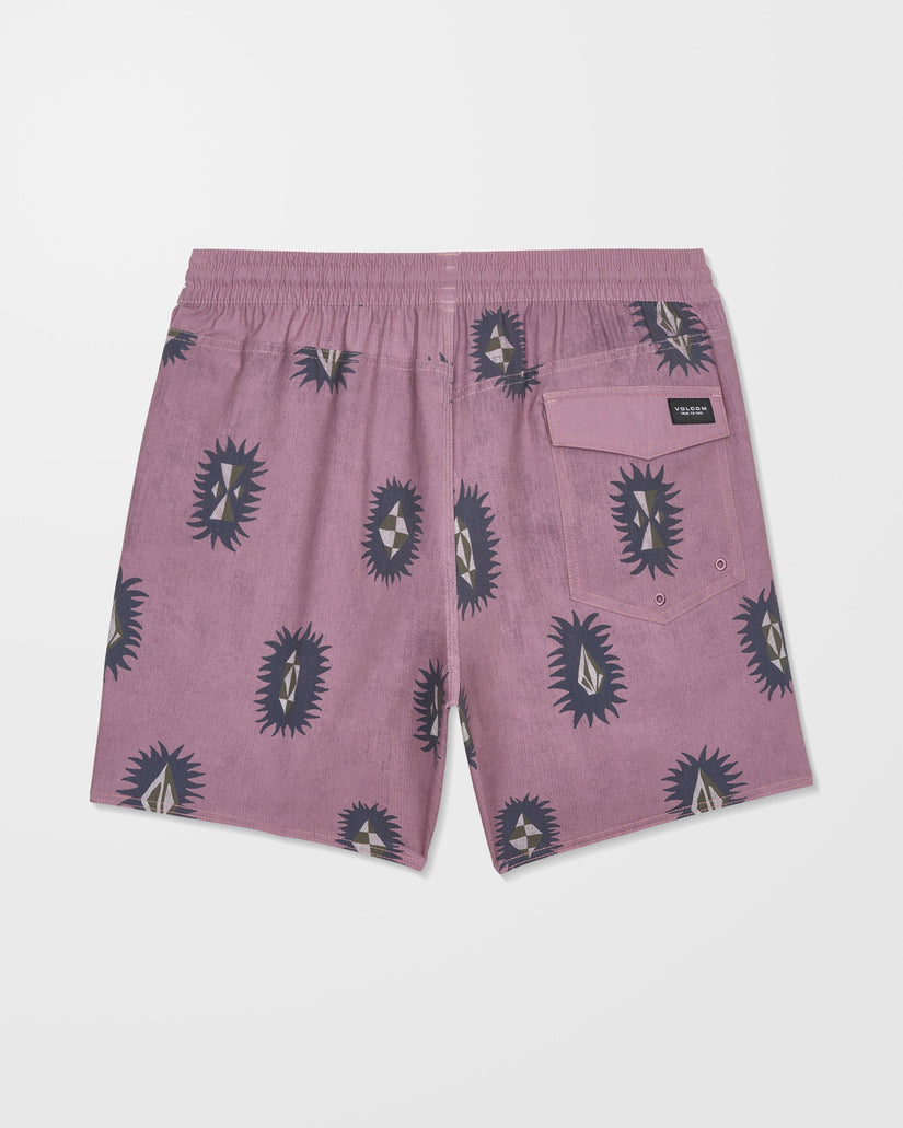 Psyche Cotton Trunk 17" Boardshort - Stone Rose