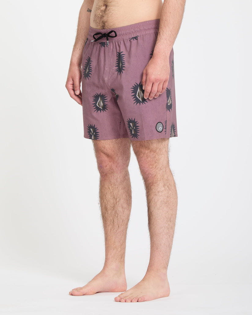 Psyche Cotton Trunk 17" Boardshort - Stone Rose
