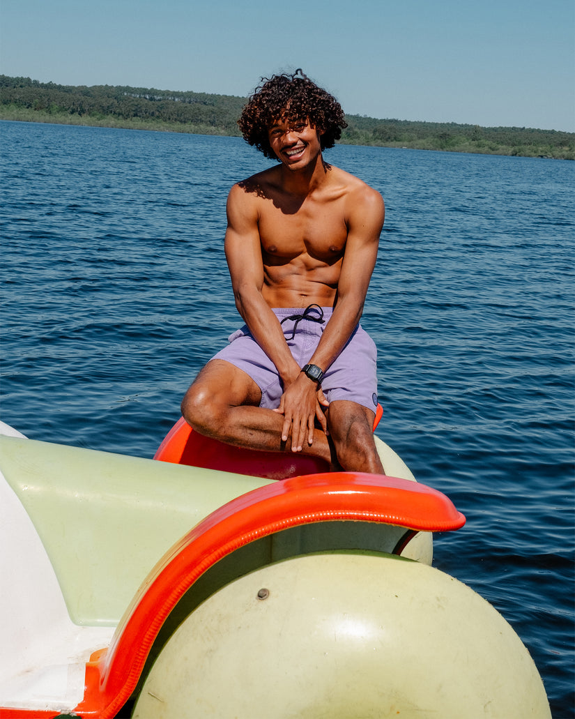 Center Trunk 17" Boardshort - Violet