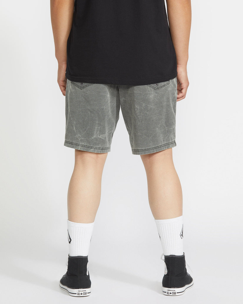 Stone Faded 19" Hybrid Short - STEALTH