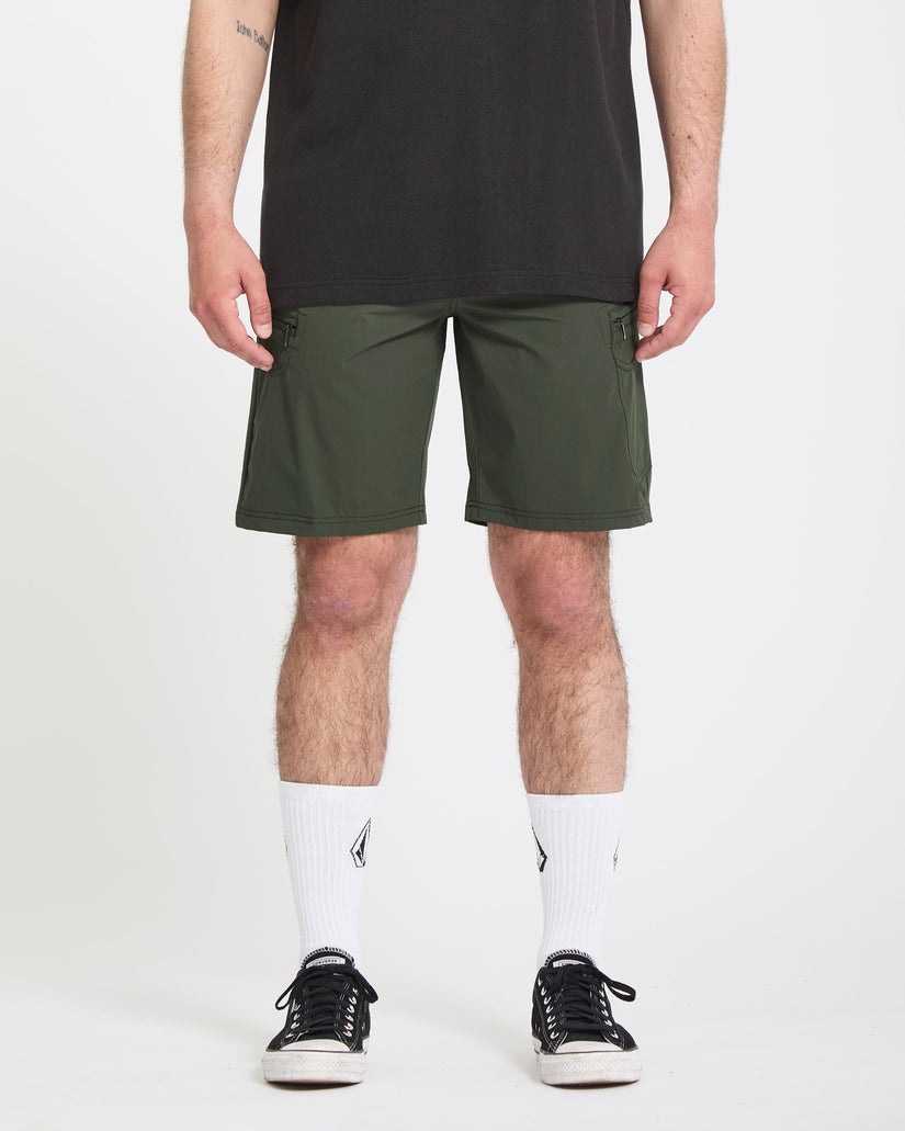 Cashed In Cargo 20" Hybrid Short - Squadron Green
