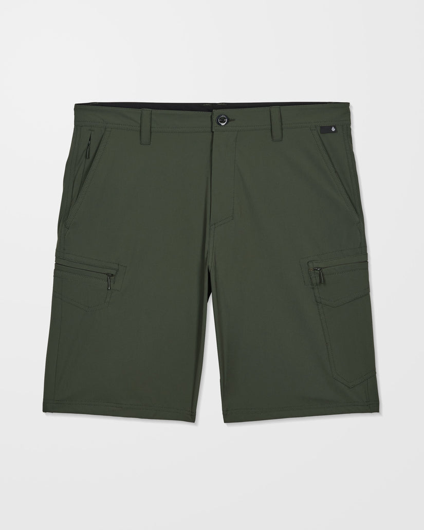 Cashed In Cargo 20" Hybrid Short - Squadron Green