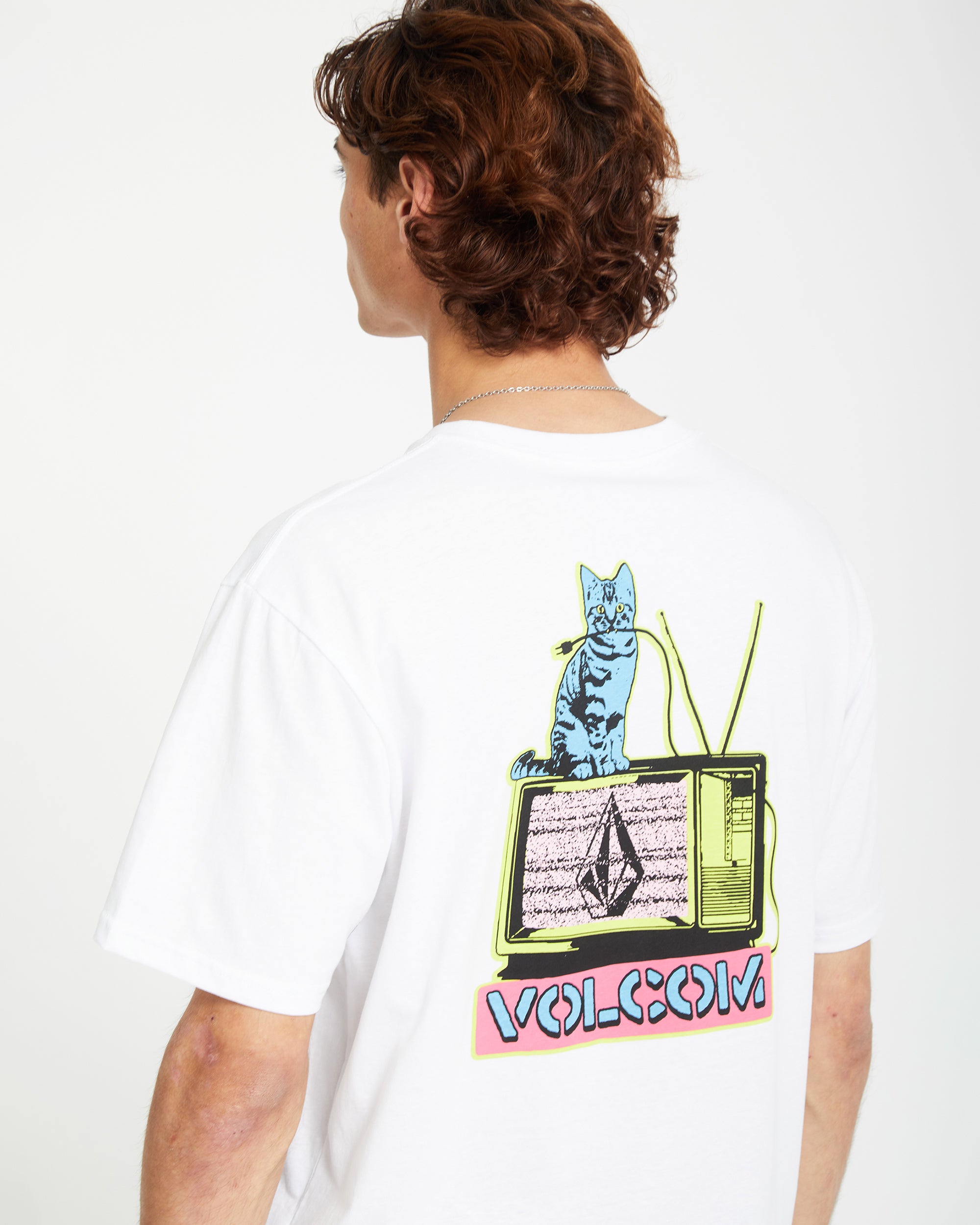 VOLCOM ホワイト Tシャツ 顔デザイン Catv T-shirt - WHITE - Men - Volcom EU – Volcom Europe