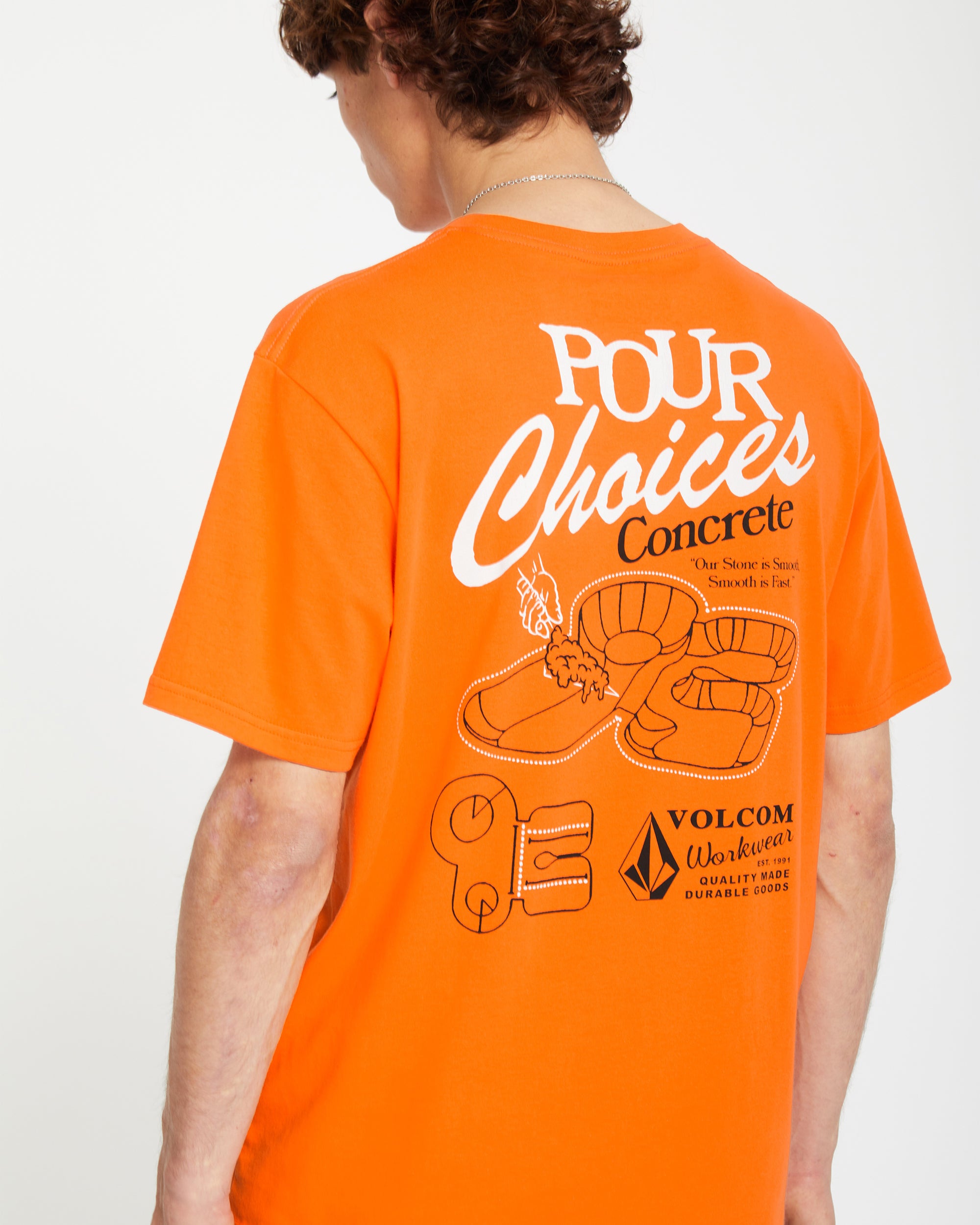 Pour Choices T-shirt - NEON ORANGE - Men - Volcom EU – Volcom Europe