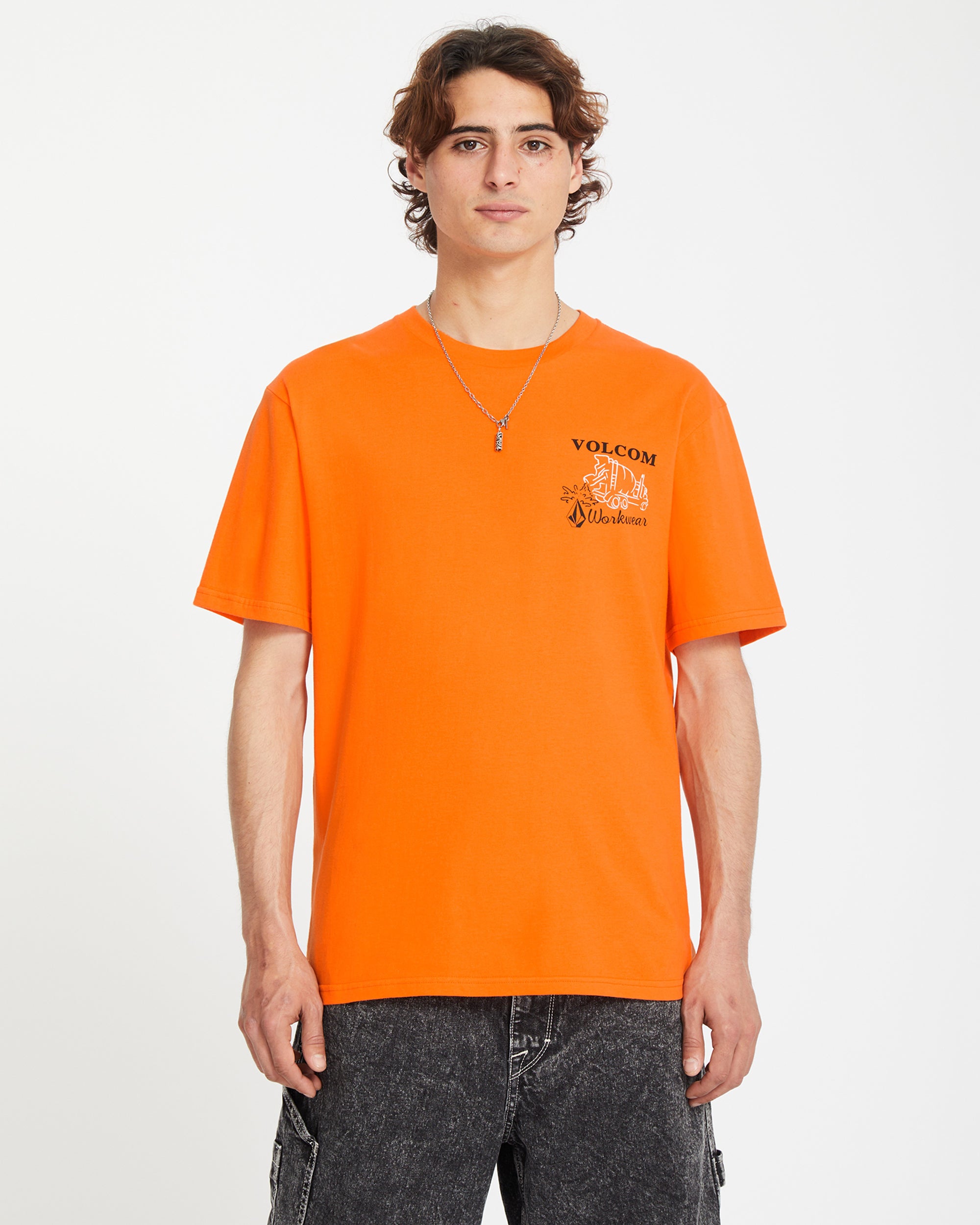 Pour Choices T-shirt - NEON ORANGE - Men - Volcom EU – Volcom Europe