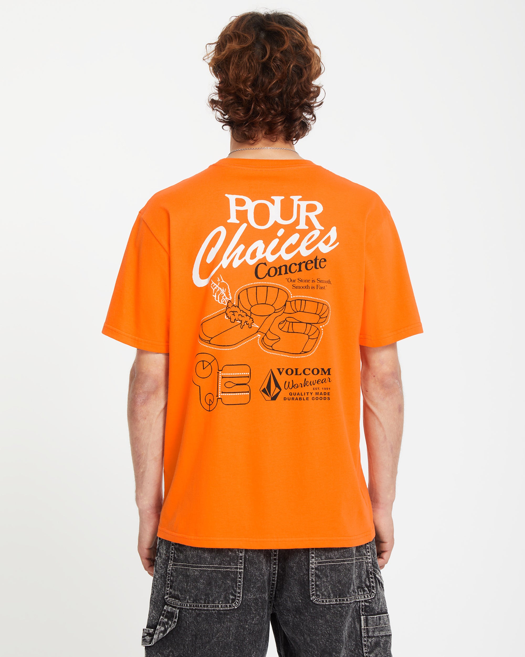 Pour Choices T-shirt - NEON ORANGE - Men - Volcom EU – Volcom Europe