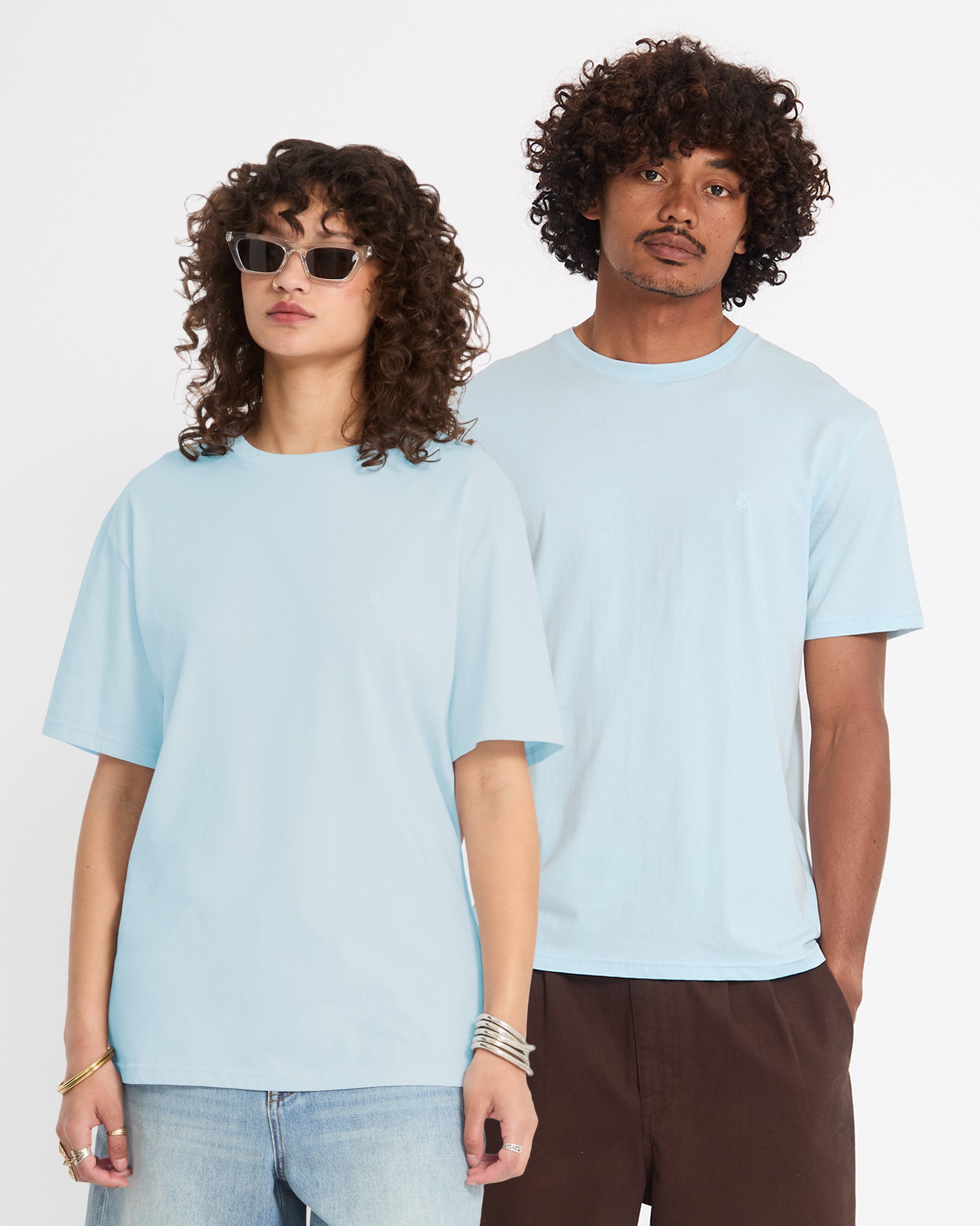 Stone Blanks T-Shirt - Light Blue Acid - Men - Volcom EU – Volcom