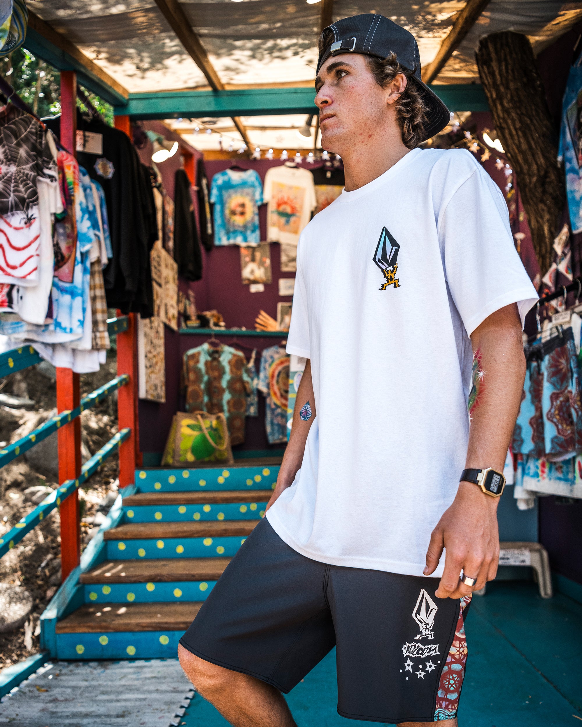 Star Shields Exp T-Shirt - White - Men - Volcom EU – Volcom Europe