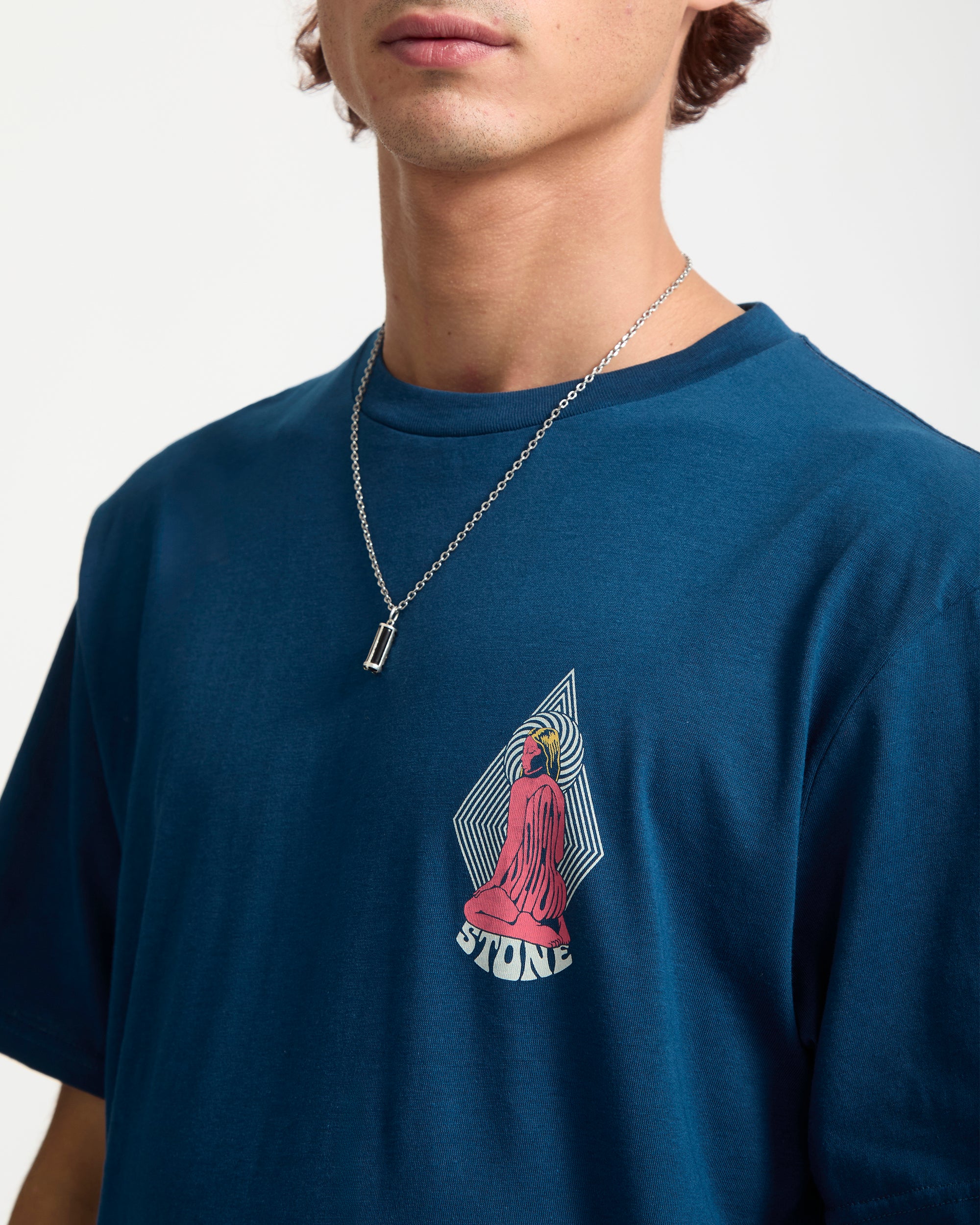 Psychback T-Shirt - Cosmic Blue - Men - Volcom EU – Volcom Europe