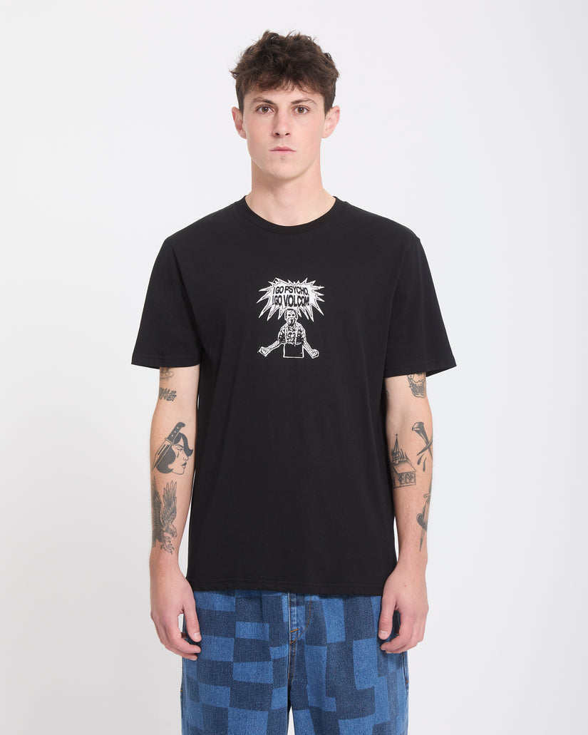 I Go Psycho T-Shirt - Black