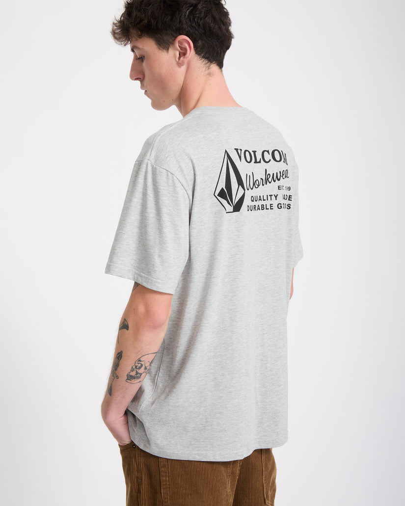 Workwear T-Shirt - Heather Grey