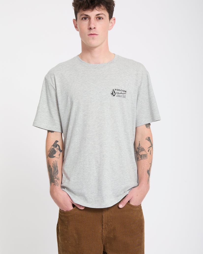 Workwear T-Shirt - Heather Grey