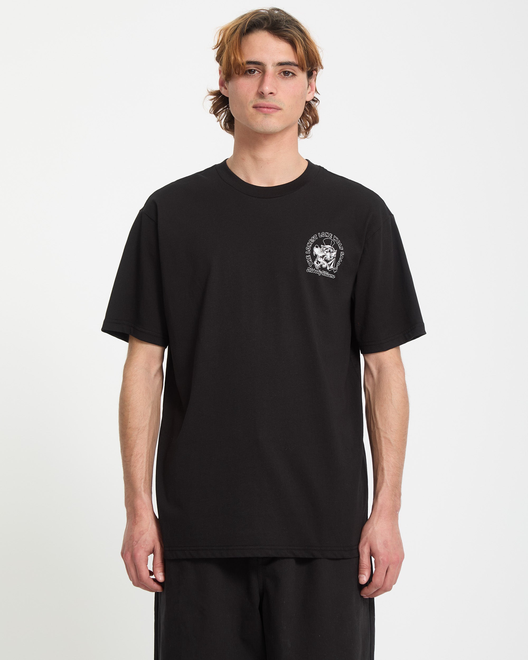 Solo Wolf T-Shirt - Black - Men - Volcom EU – Volcom Europe