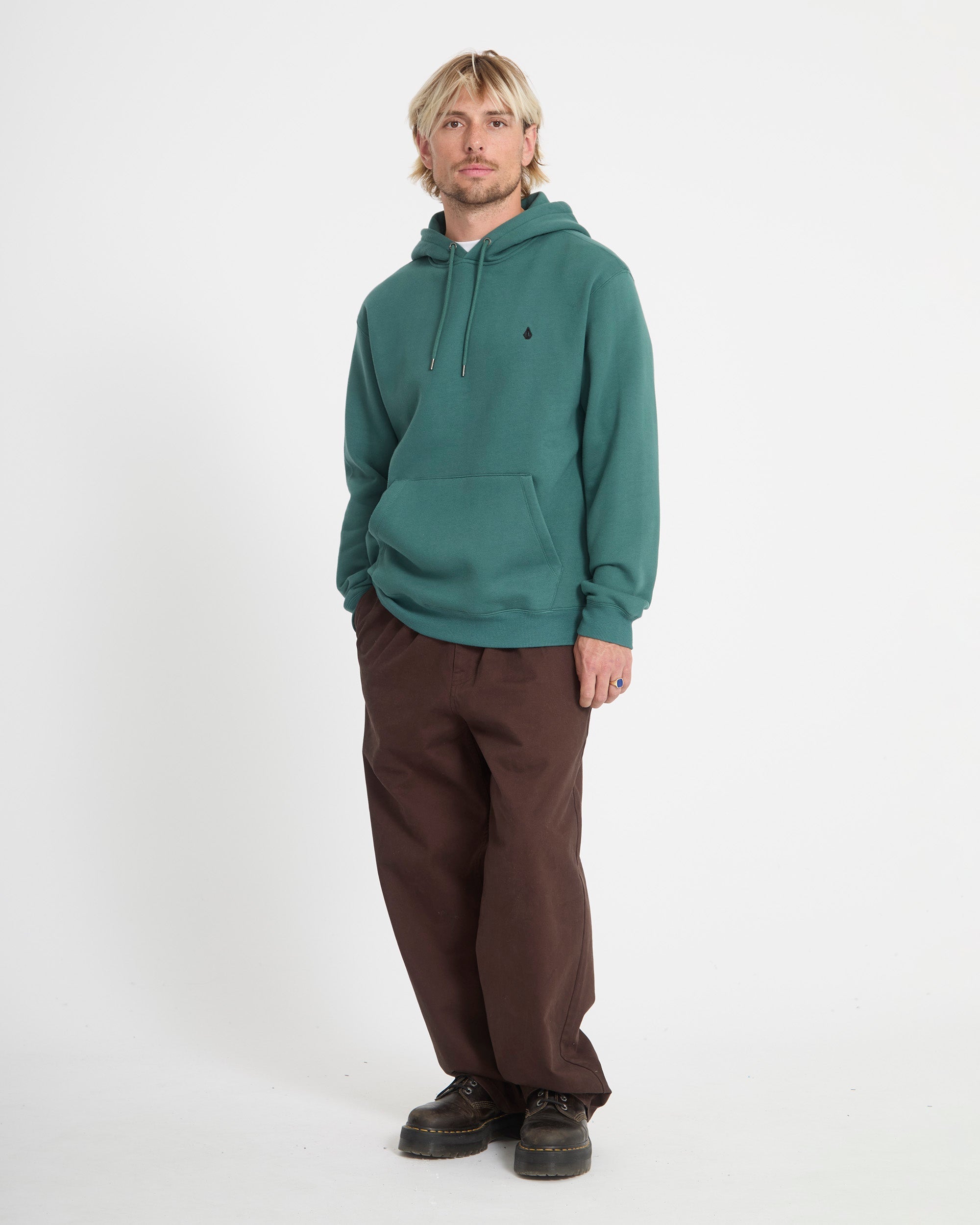 Single Stone Hoodie - Rifle Green - Men - Volcom EU – Volcom Europe