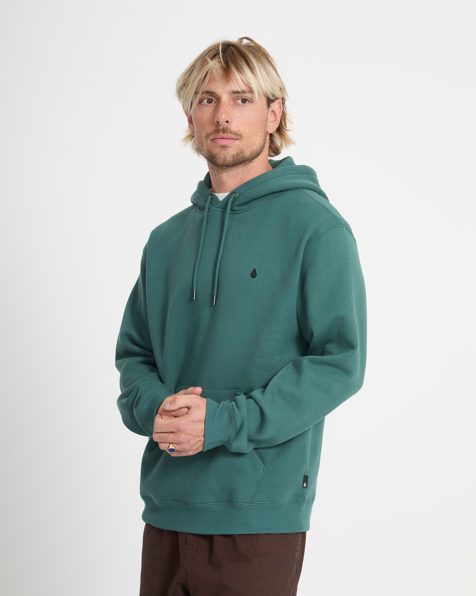 Single Stone Hoodie - Rifle Green - Men - Volcom EU – Volcom Europe