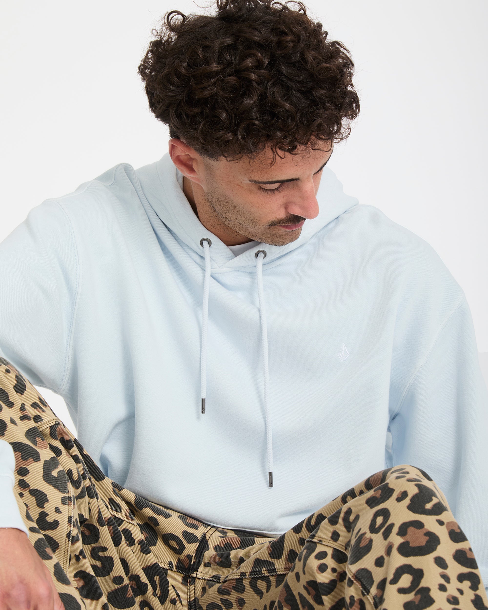 Single Stone Hoodie - Light Blue Acid - Men - Volcom EU – Volcom