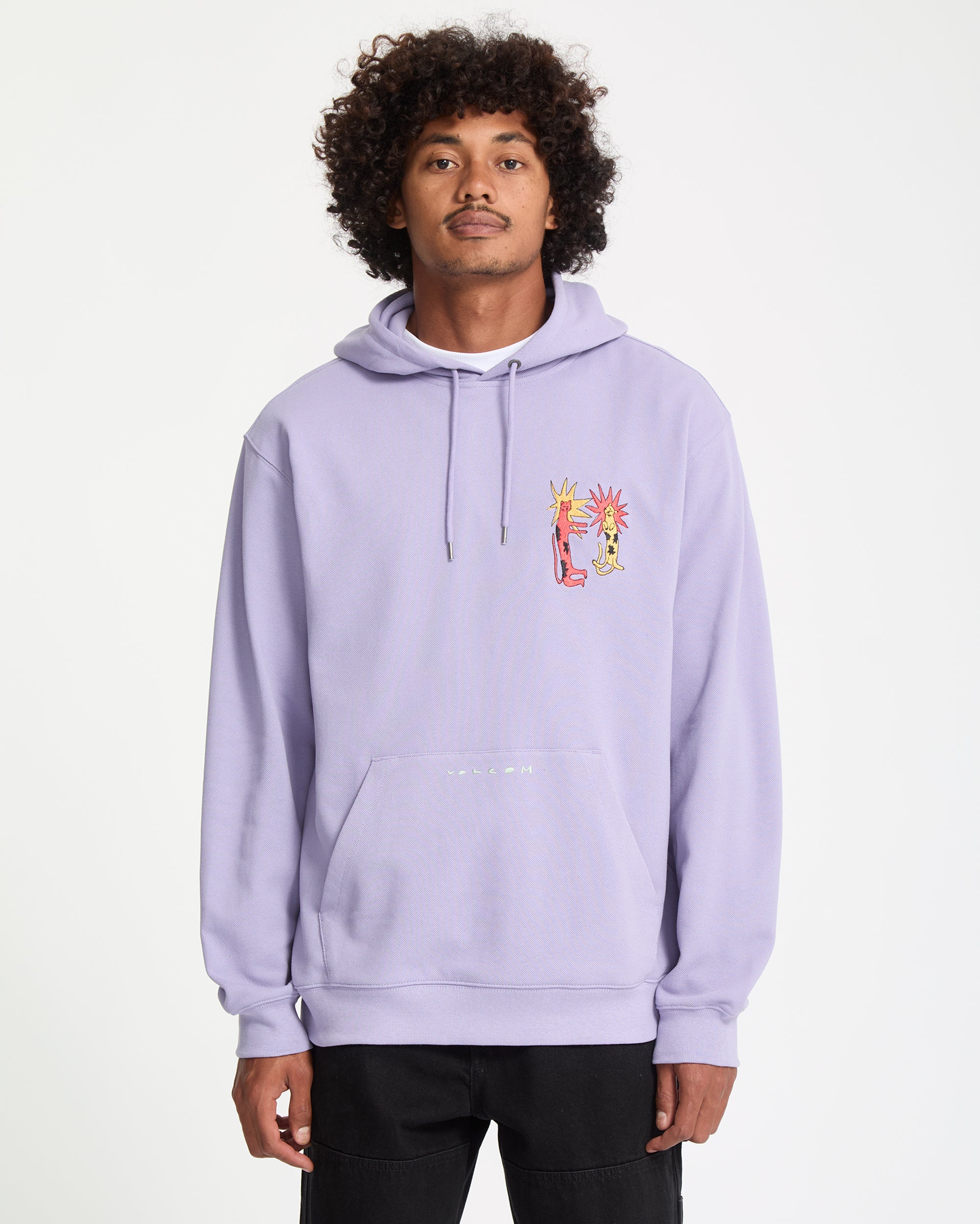Longo Cats Hoodie - Purple Ash - Volcom EU – Volcom Europe