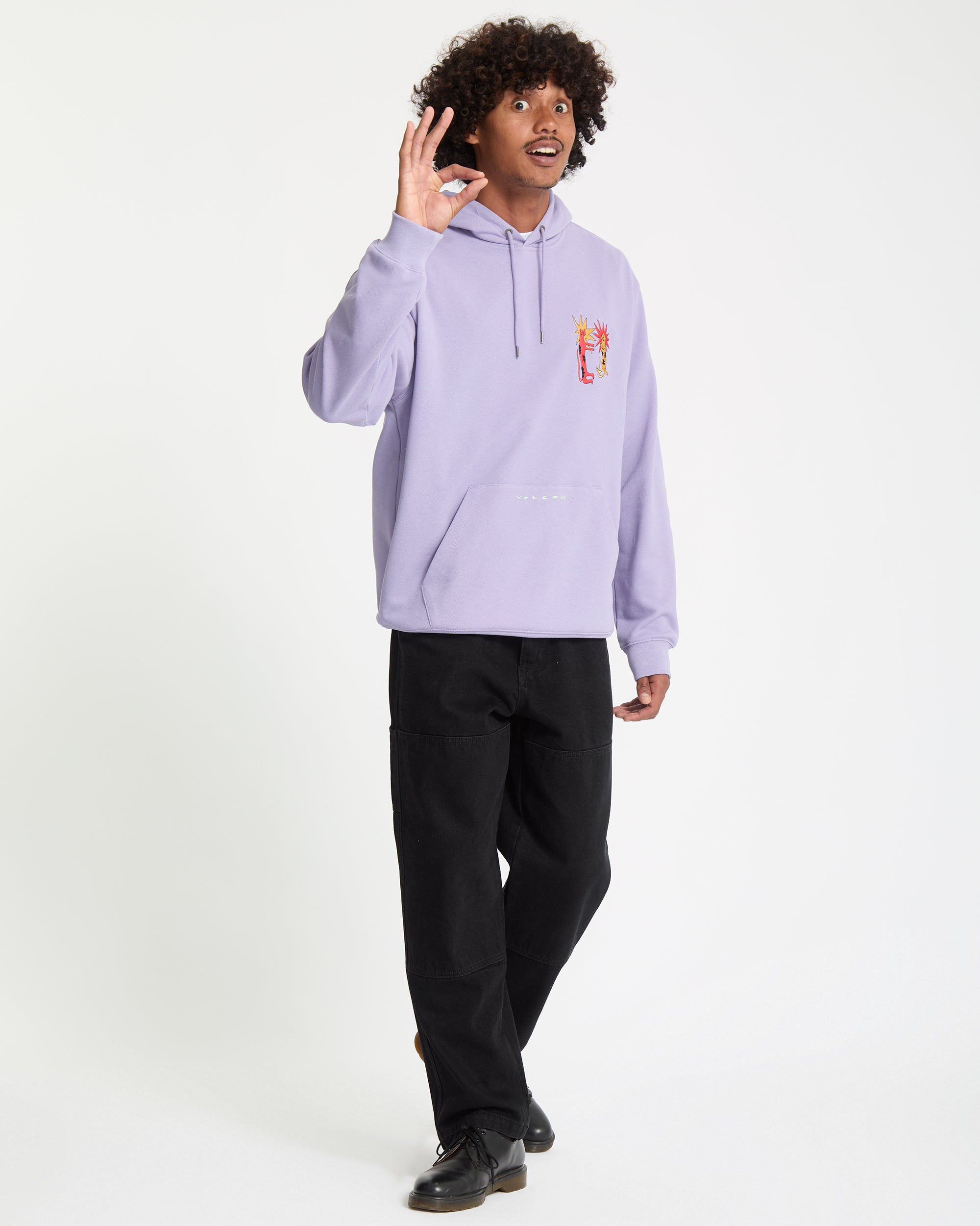 Longo Cats Hoodie - Purple Ash - Volcom EU – Volcom Europe