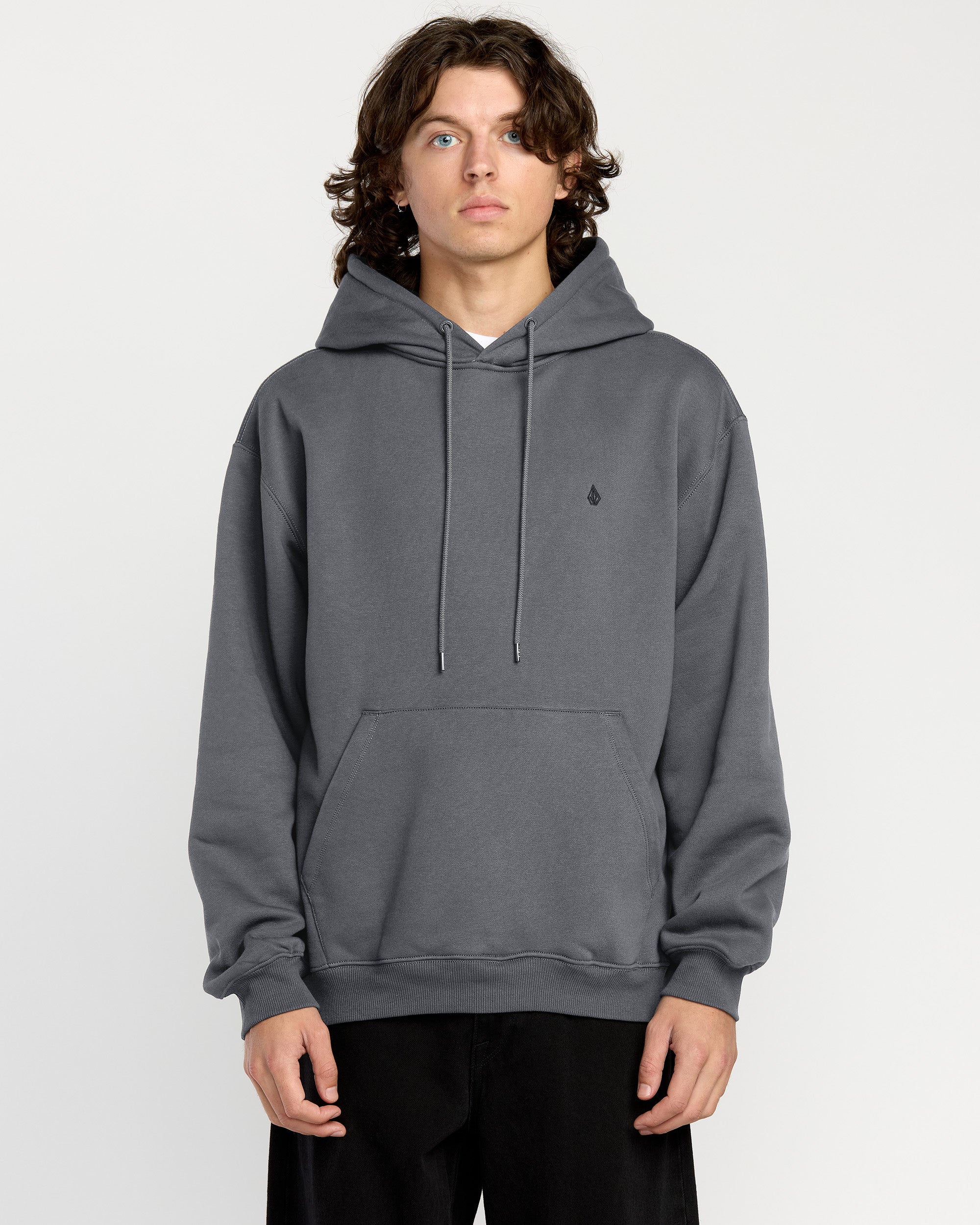 Single Stone Hoodie - Asphalt Black - Men - Volcom EU – Volcom Europe