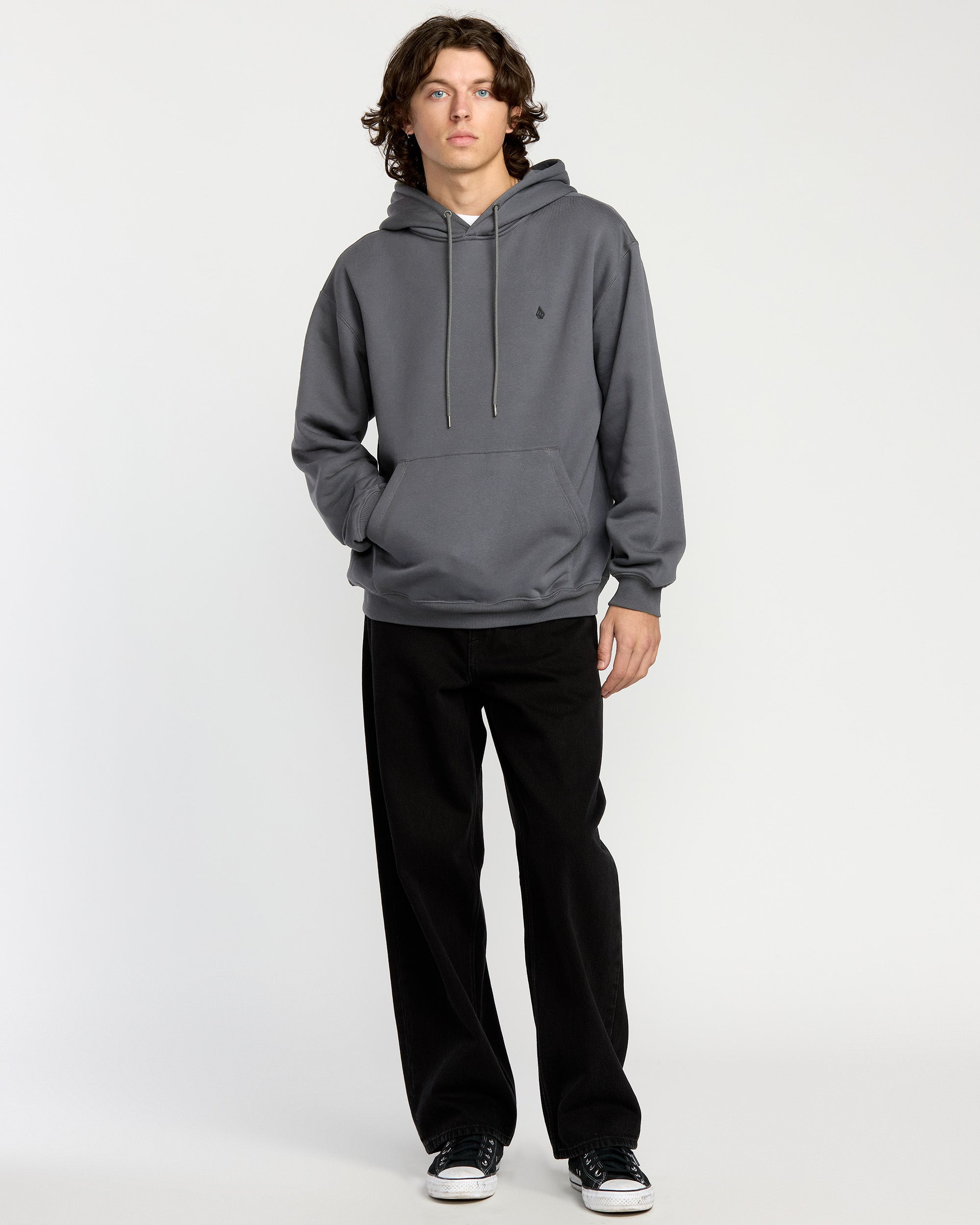 Single Stone Hoodie - Asphalt Black - Men - Volcom EU – Volcom Europe