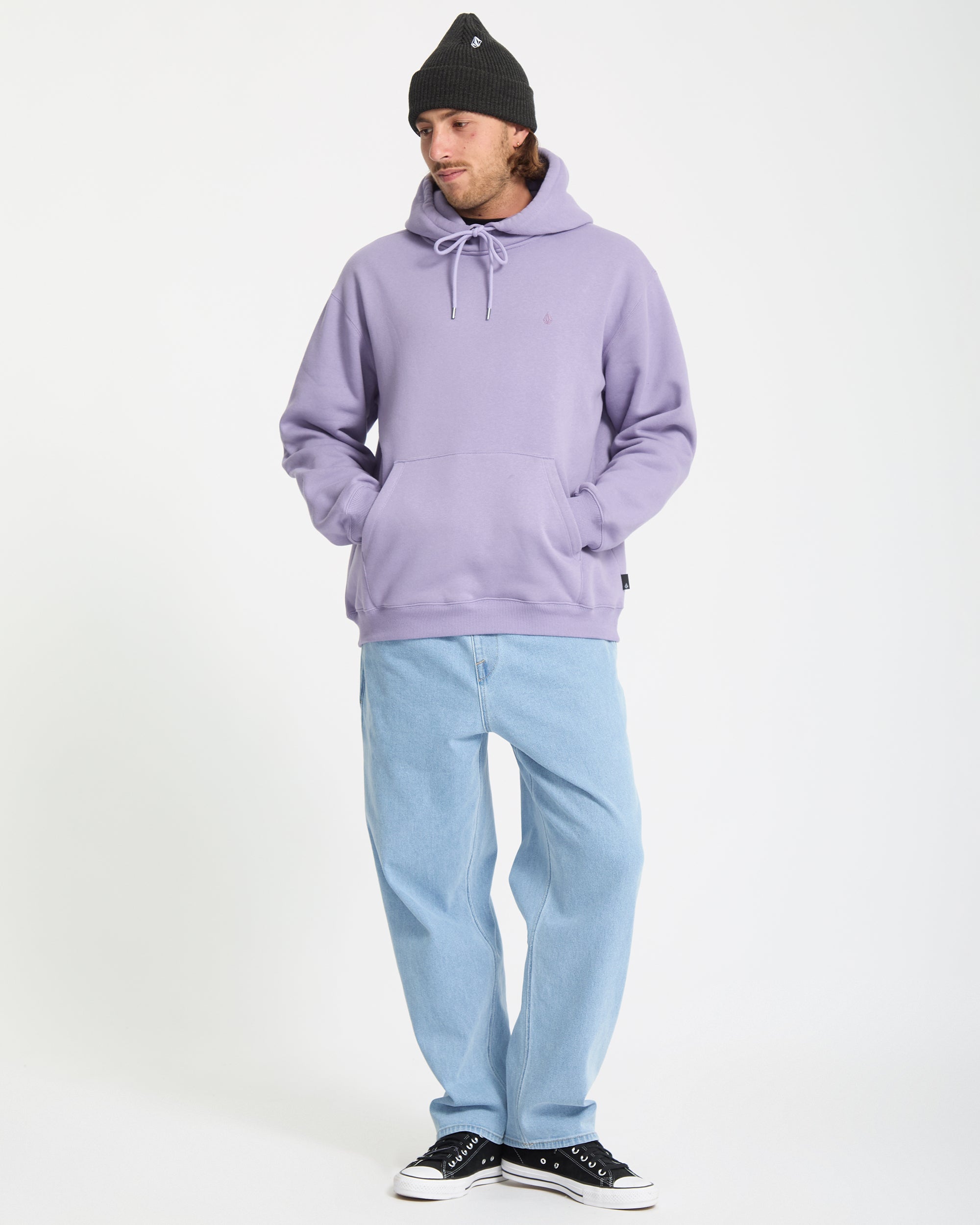 Single Stone Hoodie - Purple Ash - Men - Volcom EU – Volcom Europe