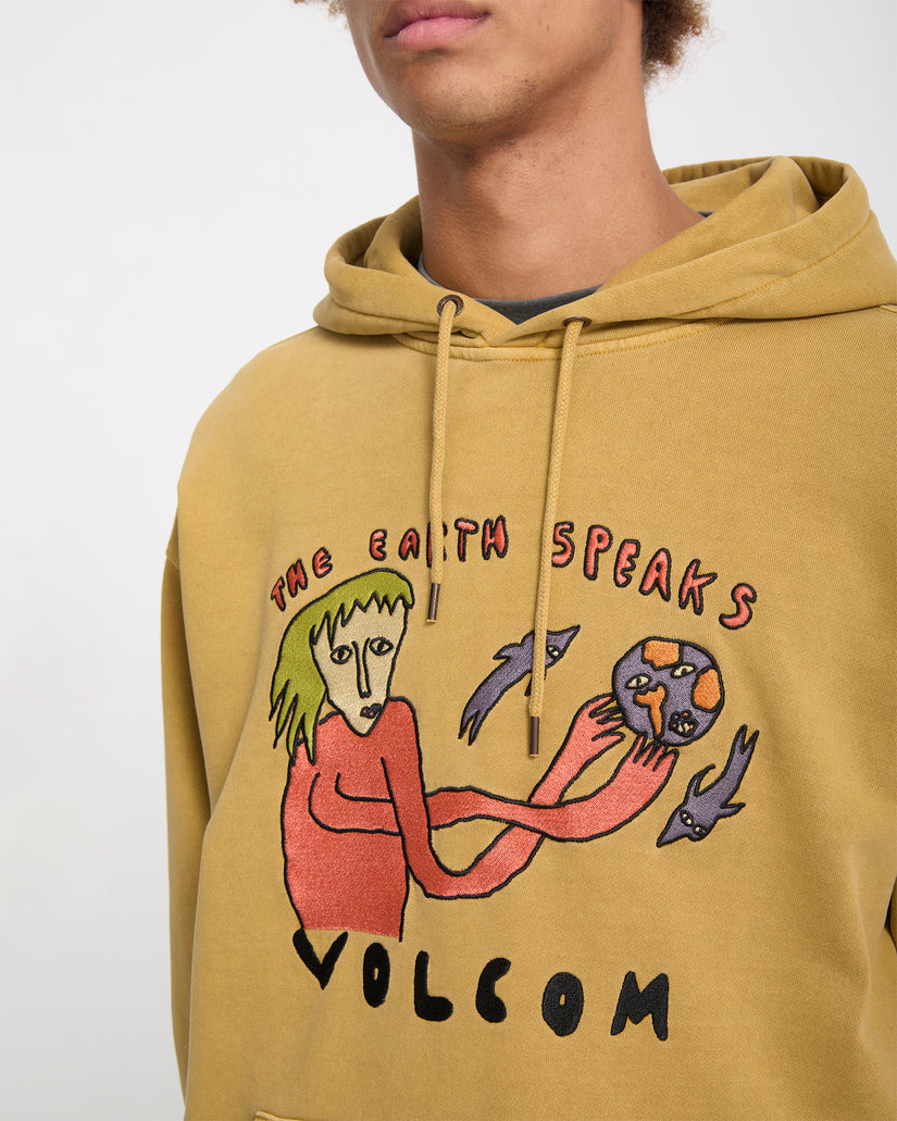 Earth Speaks Hoodie - Mustard
