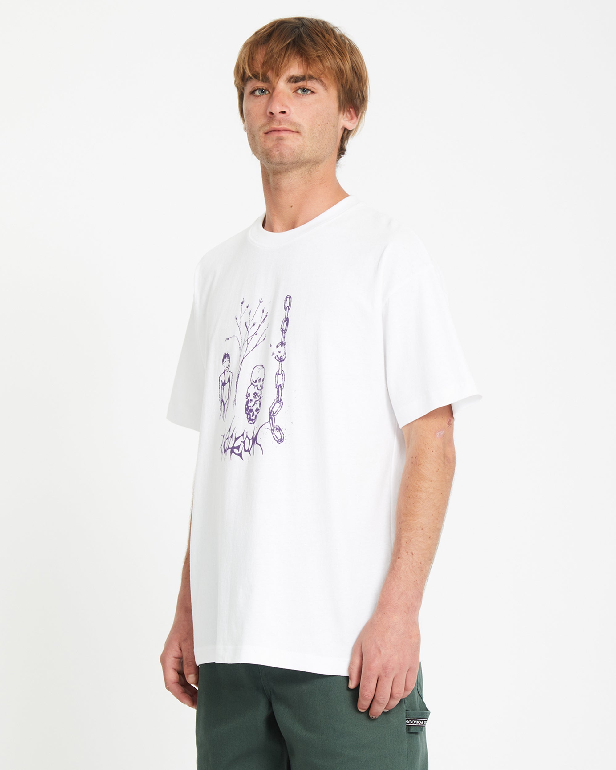 Poetic Dess T-shirt - WHITE - Men - Volcom EU – Volcom Europe