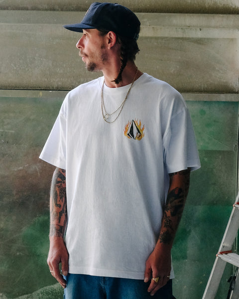 Double Fantasy T-Shirt - White - Men - Volcom EU – Volcom Europe