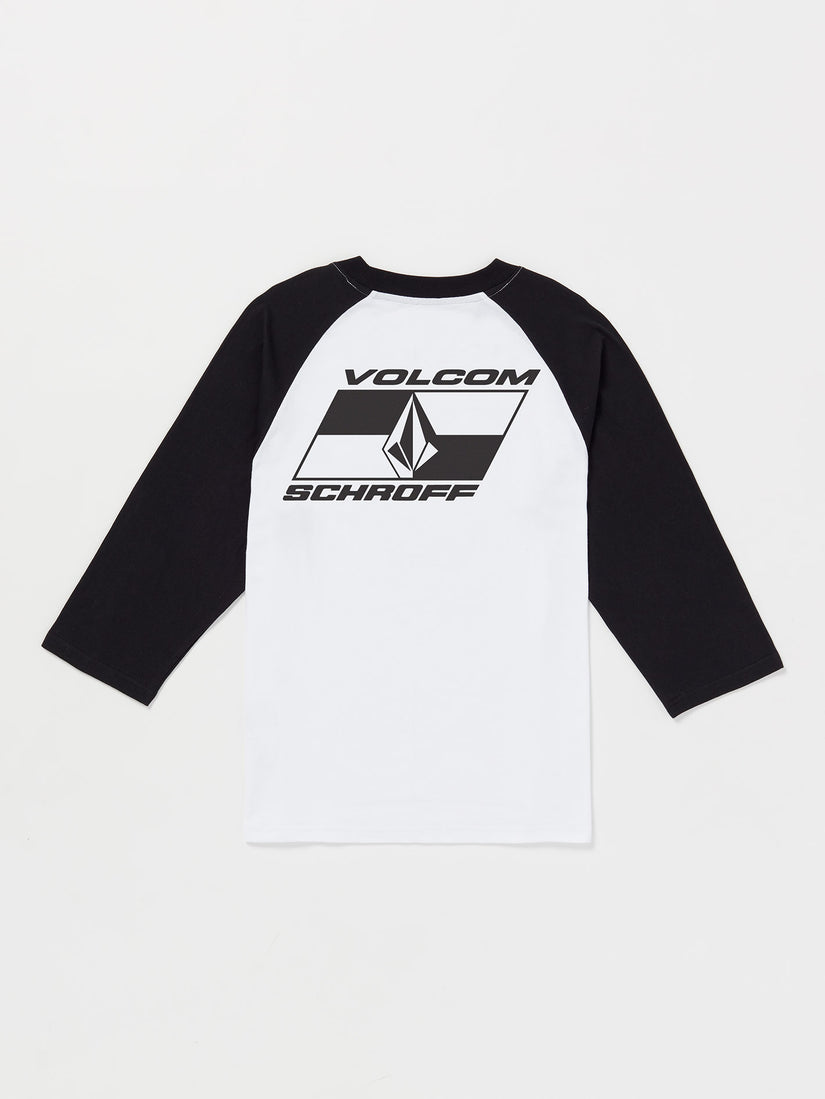 Volcom Raglan Schroff X Volcom 3/4 Raglan T-Shirt - White - Men - Volcom EU – Volcom ...