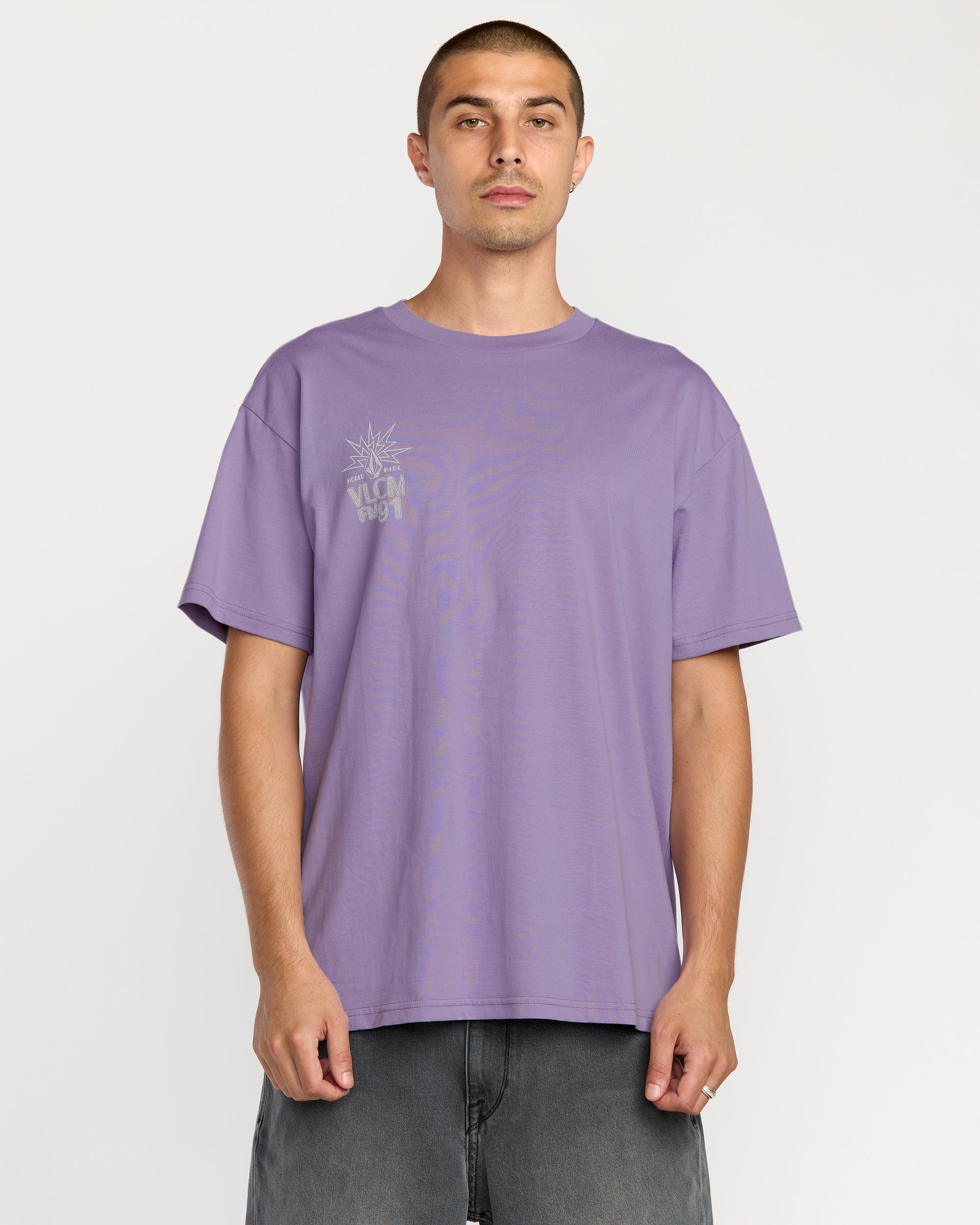 Tune In T-Shirt - Purple Ash - Men - Volcom EU – Volcom Europe
