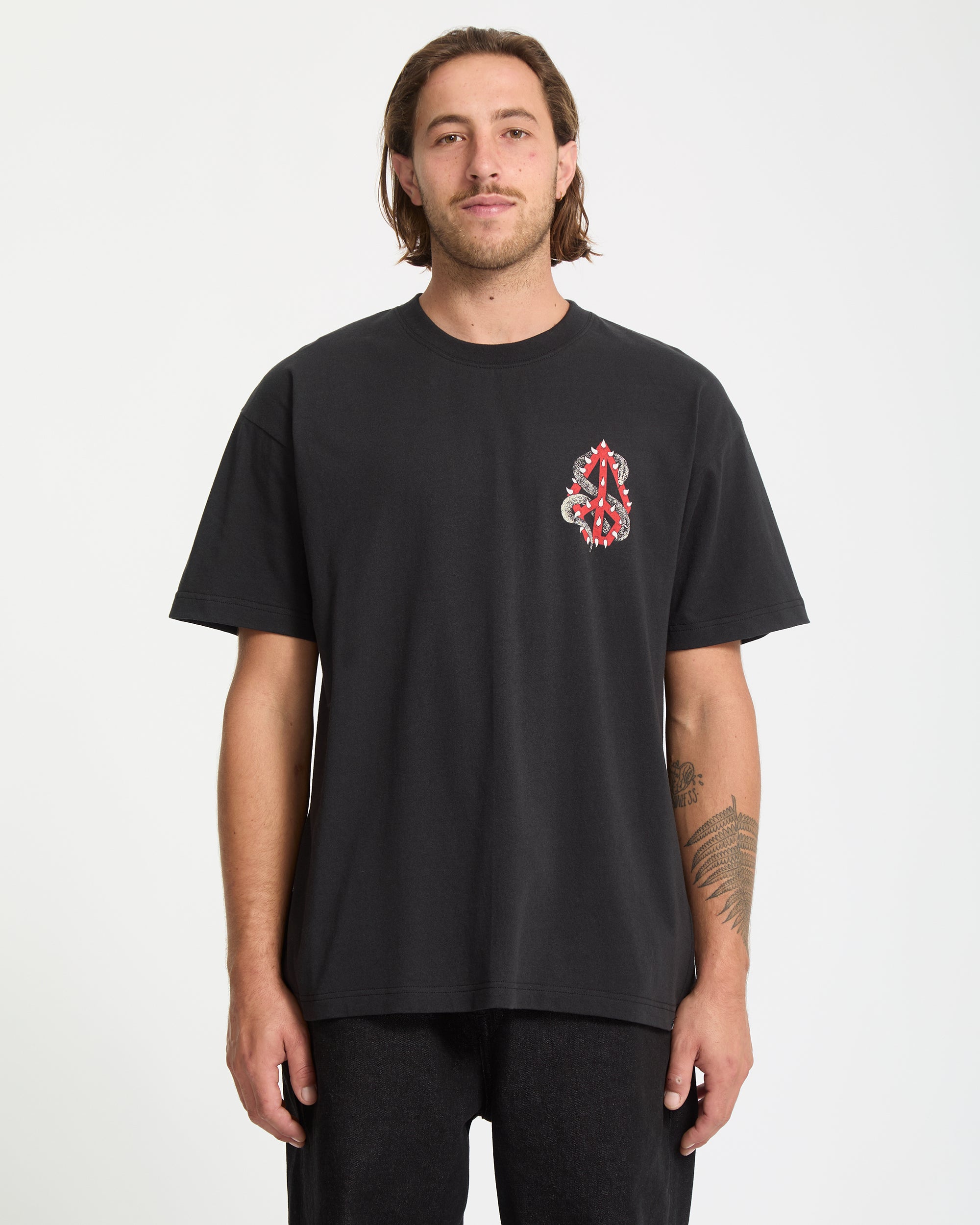 Snake Peace T-Shirt - Black - Men - Volcom EU – Volcom Europe