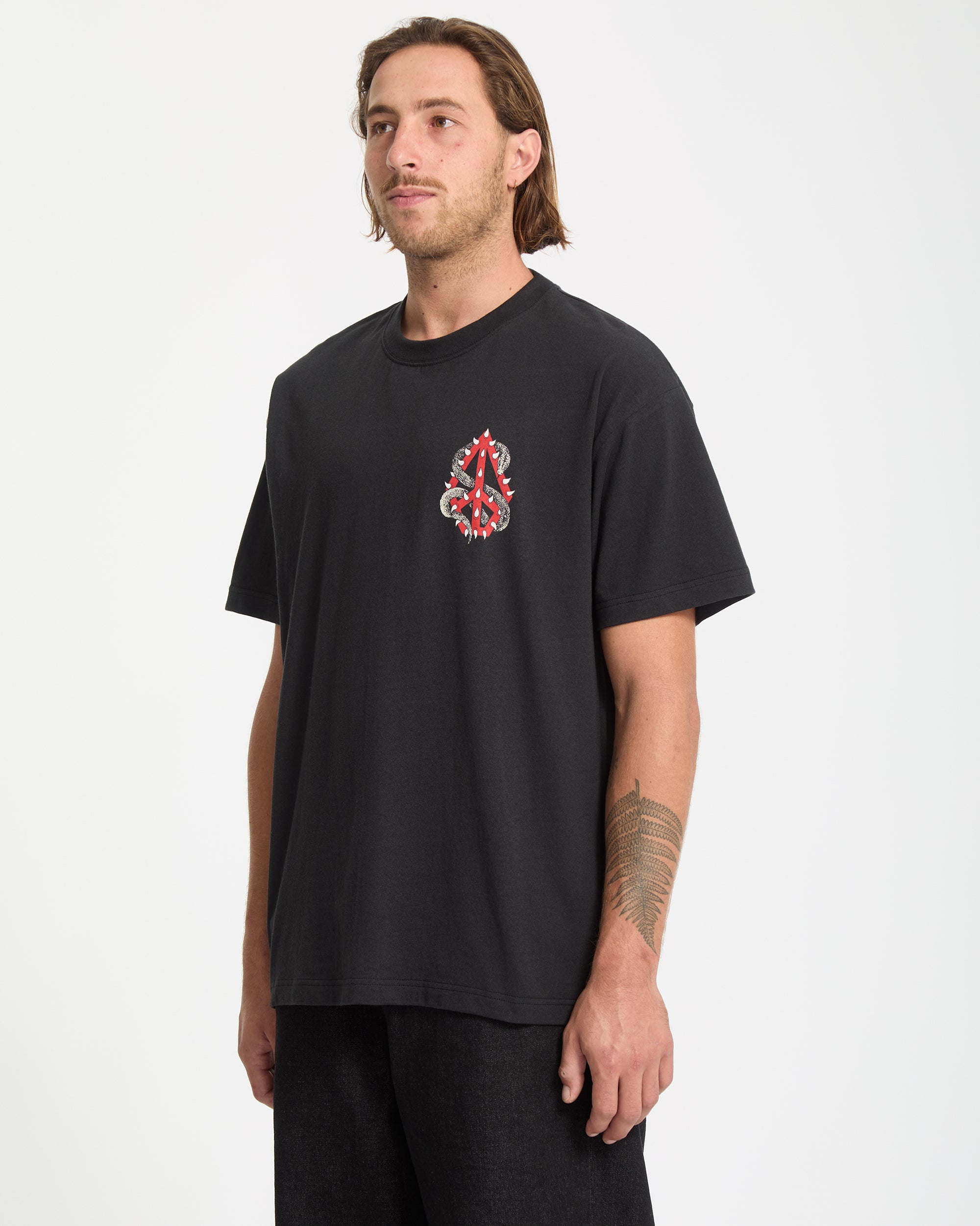 Snake Peace T-Shirt - Black - Men - Volcom EU – Volcom Europe