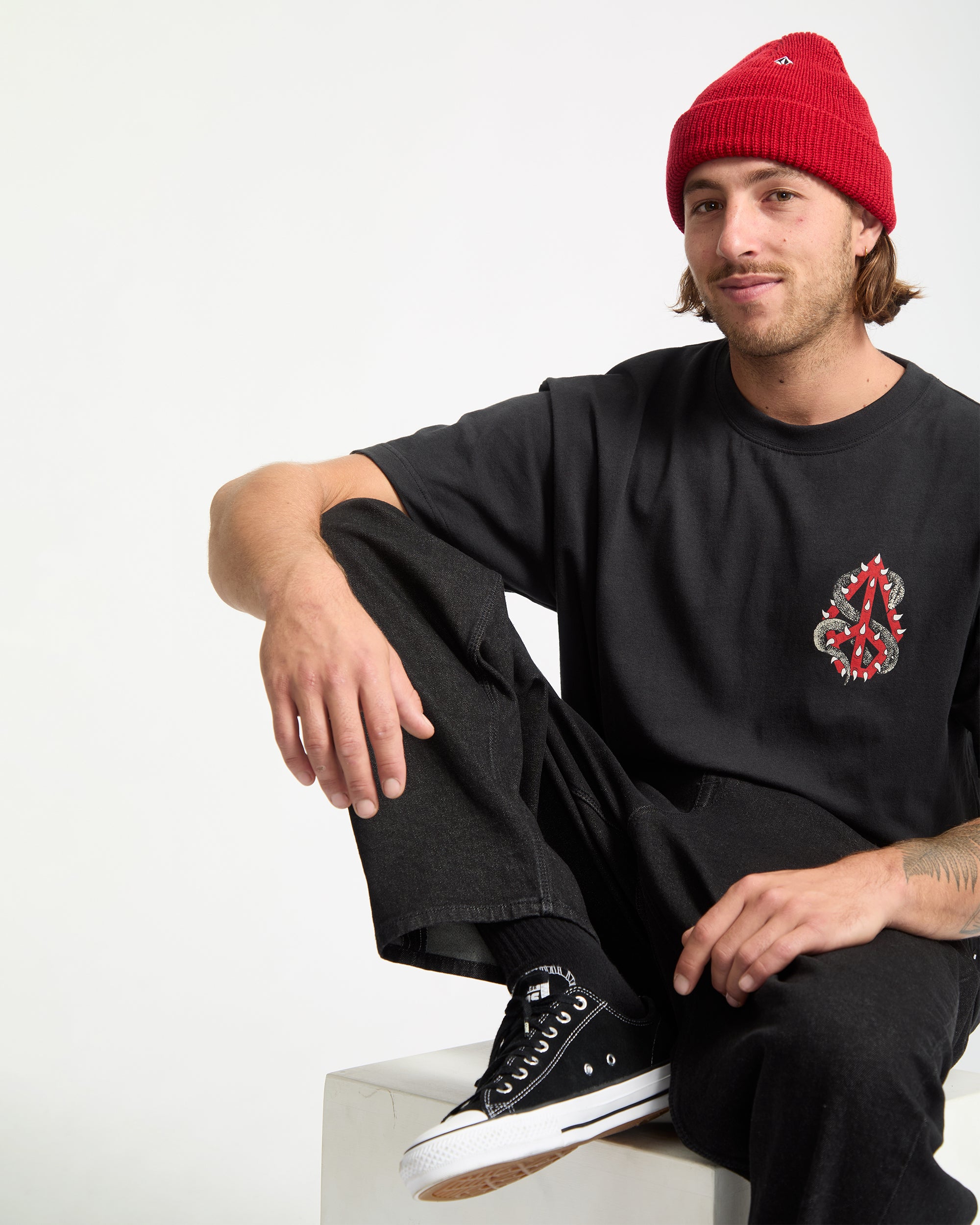 Snake Peace T-Shirt - Black - Men - Volcom EU – Volcom Europe