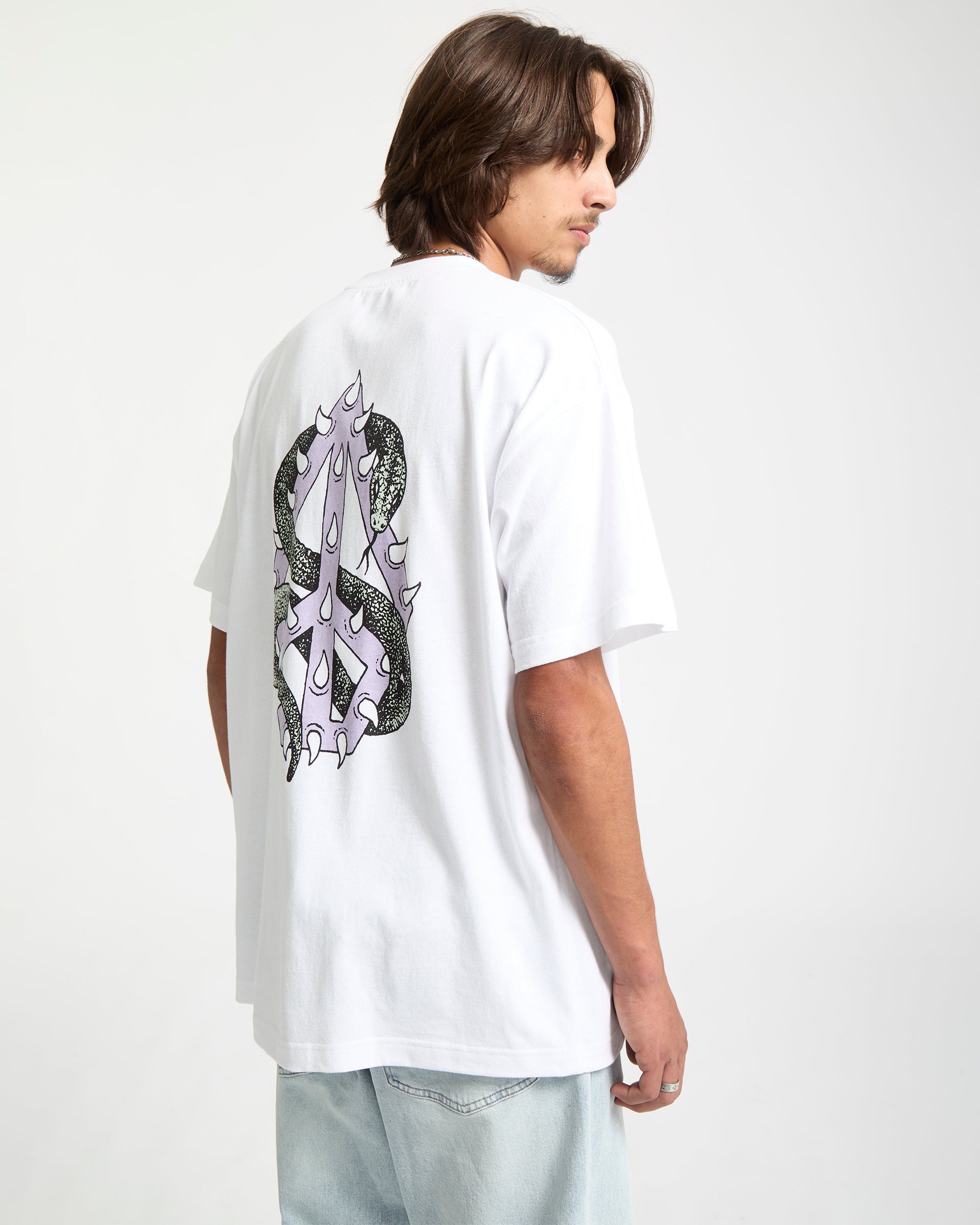 Snake Peace T-Shirt - White - Men - Volcom EU – Volcom Europe