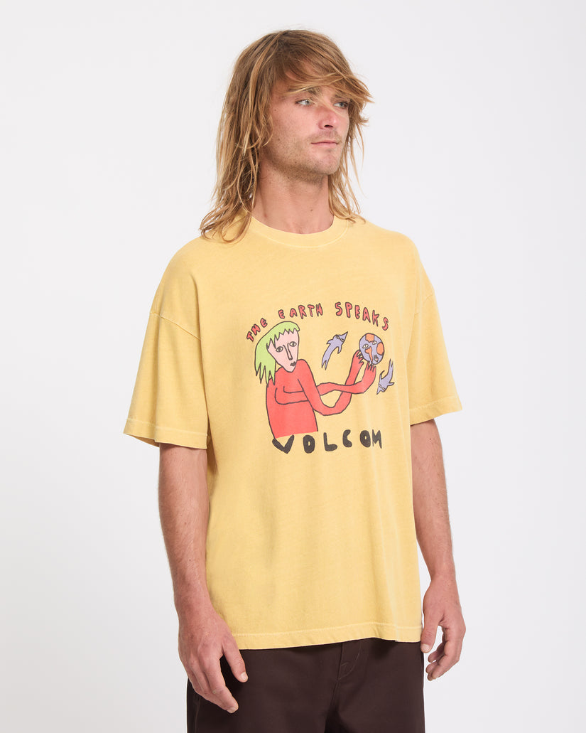 Earth Speaks T-Shirt - Mustard