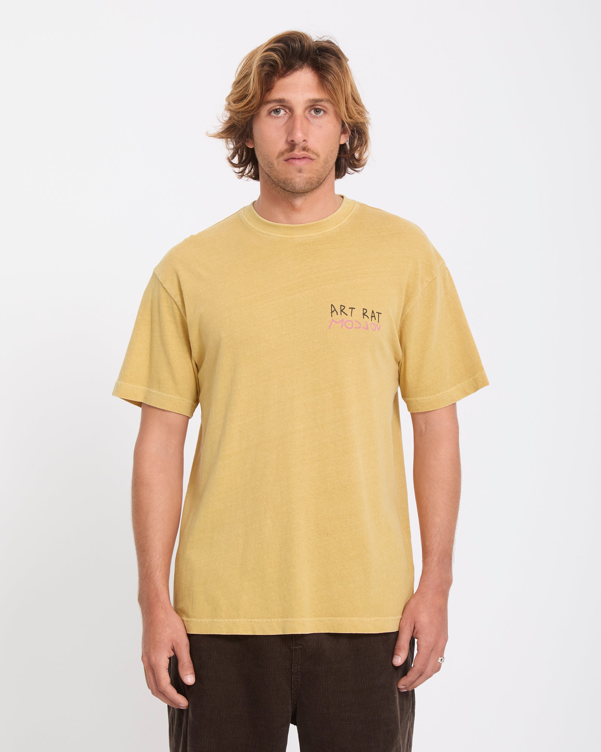 Ozzy II T-Shirt - Mustard - Men - Volcom EU – Volcom Europe