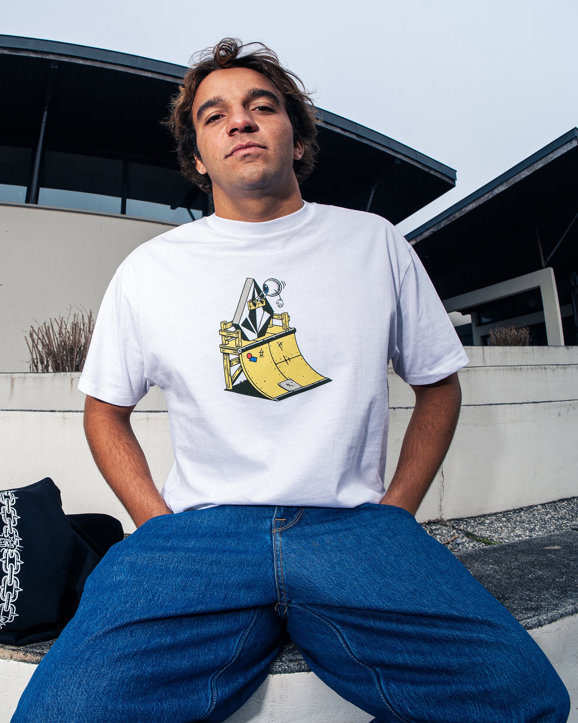 Man  WouldTシャツ （肖像Ver.） Daniel Shepard Walleye T-Shirt - White - Men - Volcom EU – Volcom