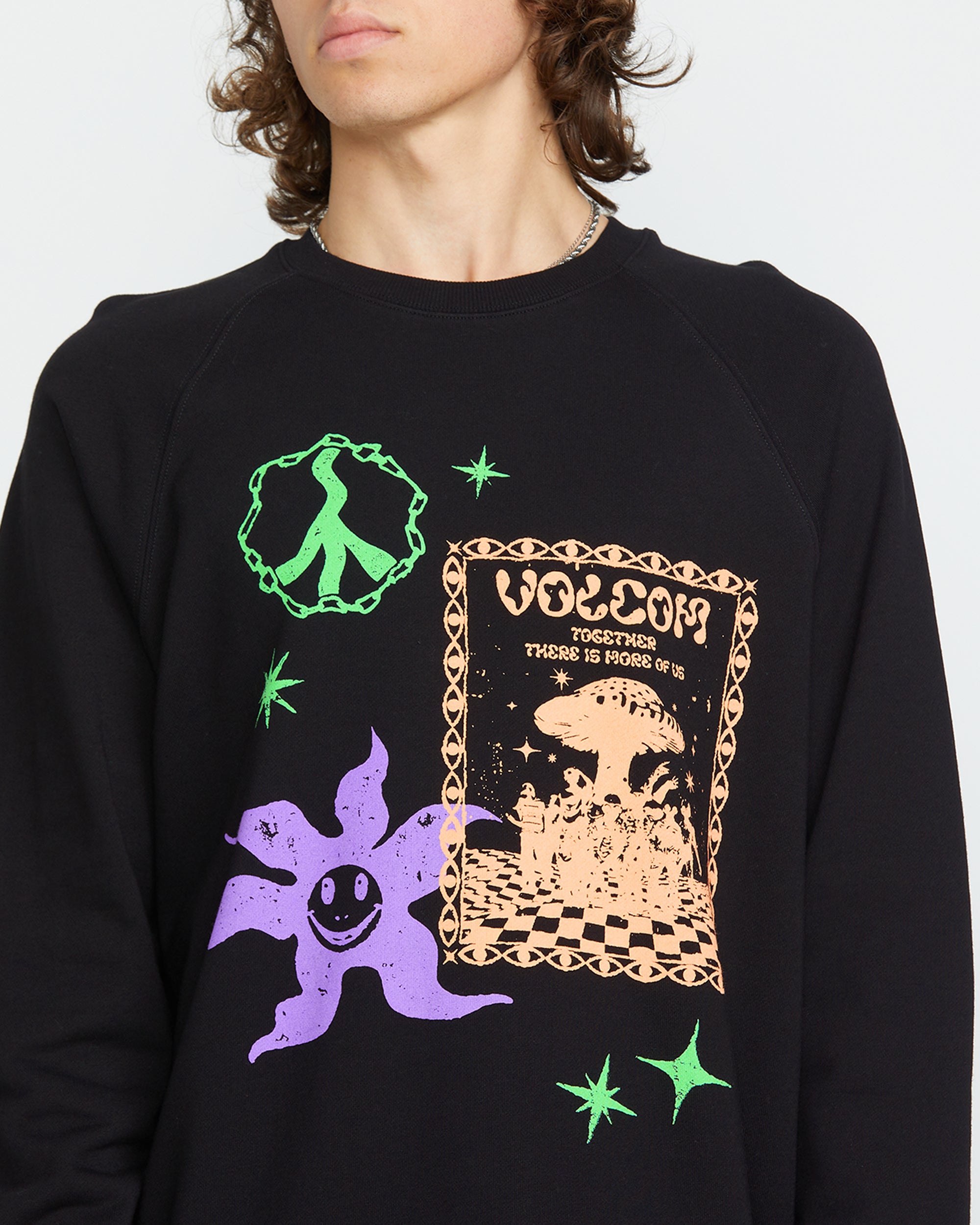 トップス the Virgins jupiter sweat / BLACK-BLACK Filip Rygalski Sweatshirt - BLACK - Volcom Europe