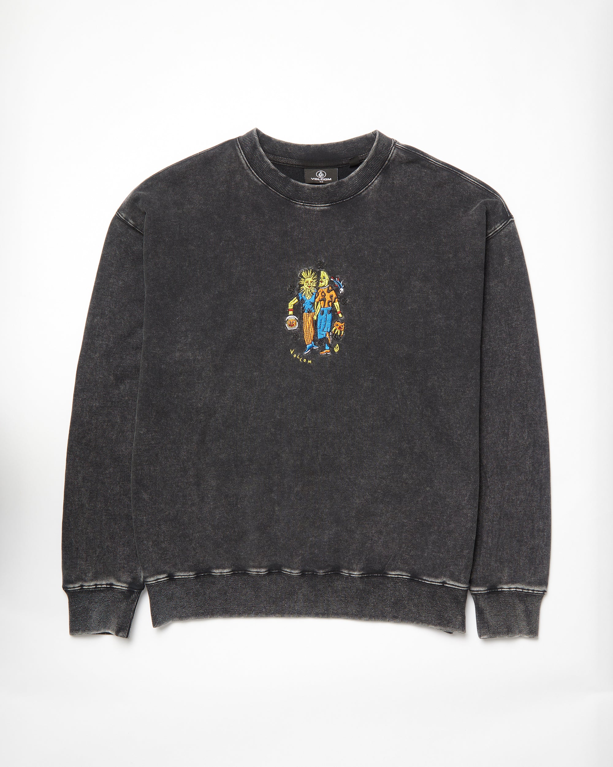 Bob Mollema Sweatshirt - LIGHT ACID BLACK - Volcom Europe Bob Mollema Sweatshirt - LIGHT ACID BLACK - Volcom Europe