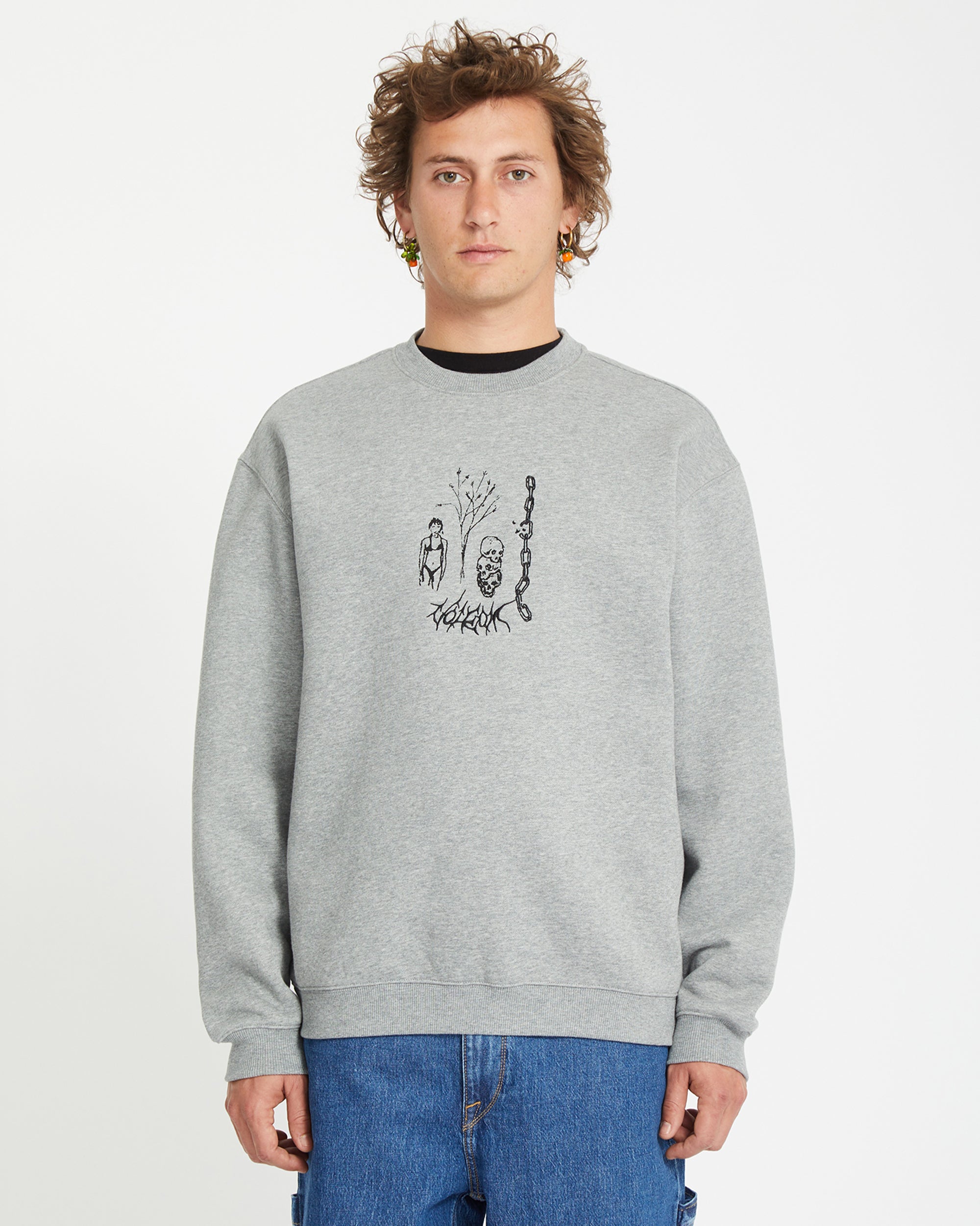 Operators Sweatshirt - LIGHT KHAKI - Men - Volcom Europe