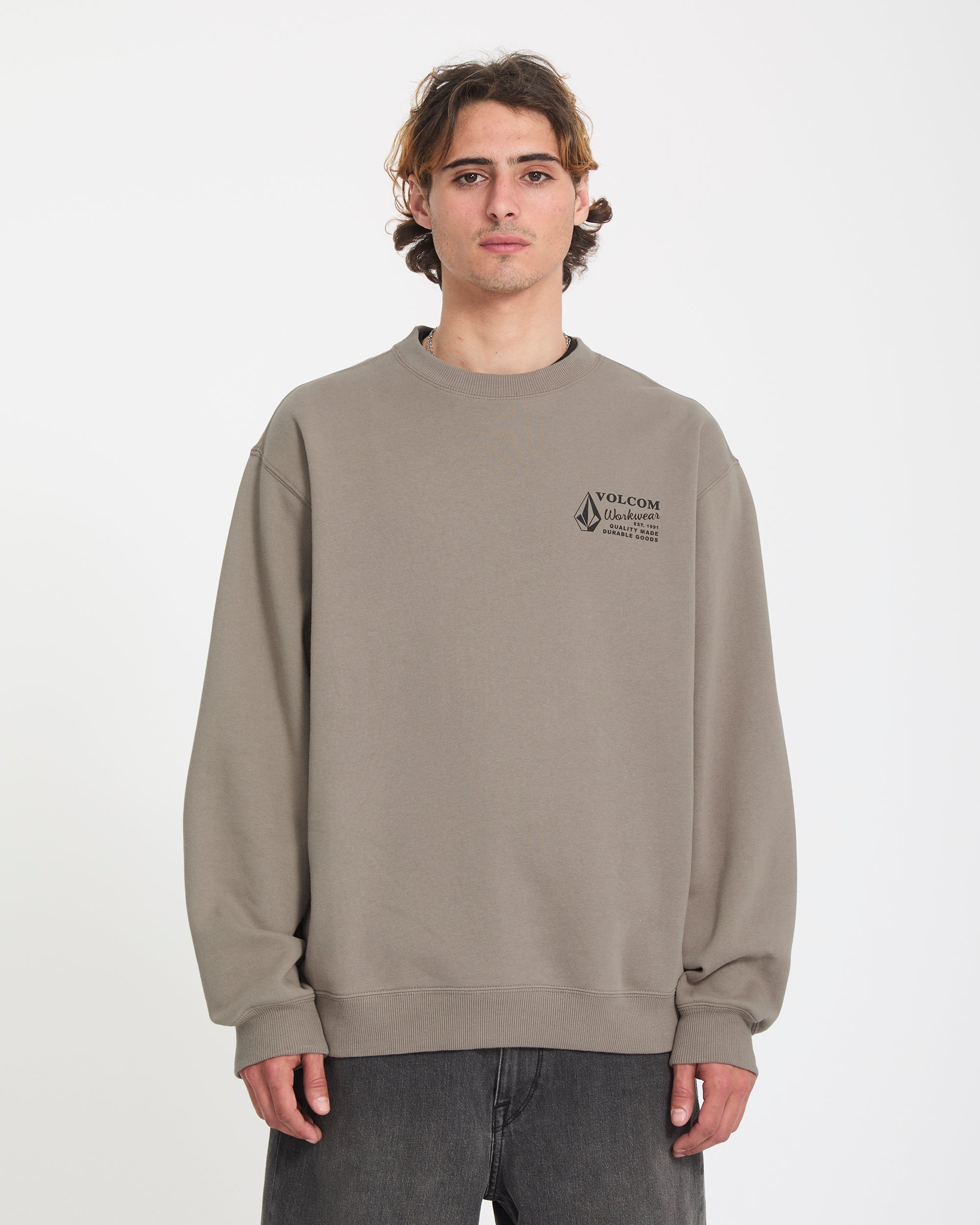 Workwear Sweatshirt - Brindle - Men - Volcom EU – Volcom Europe