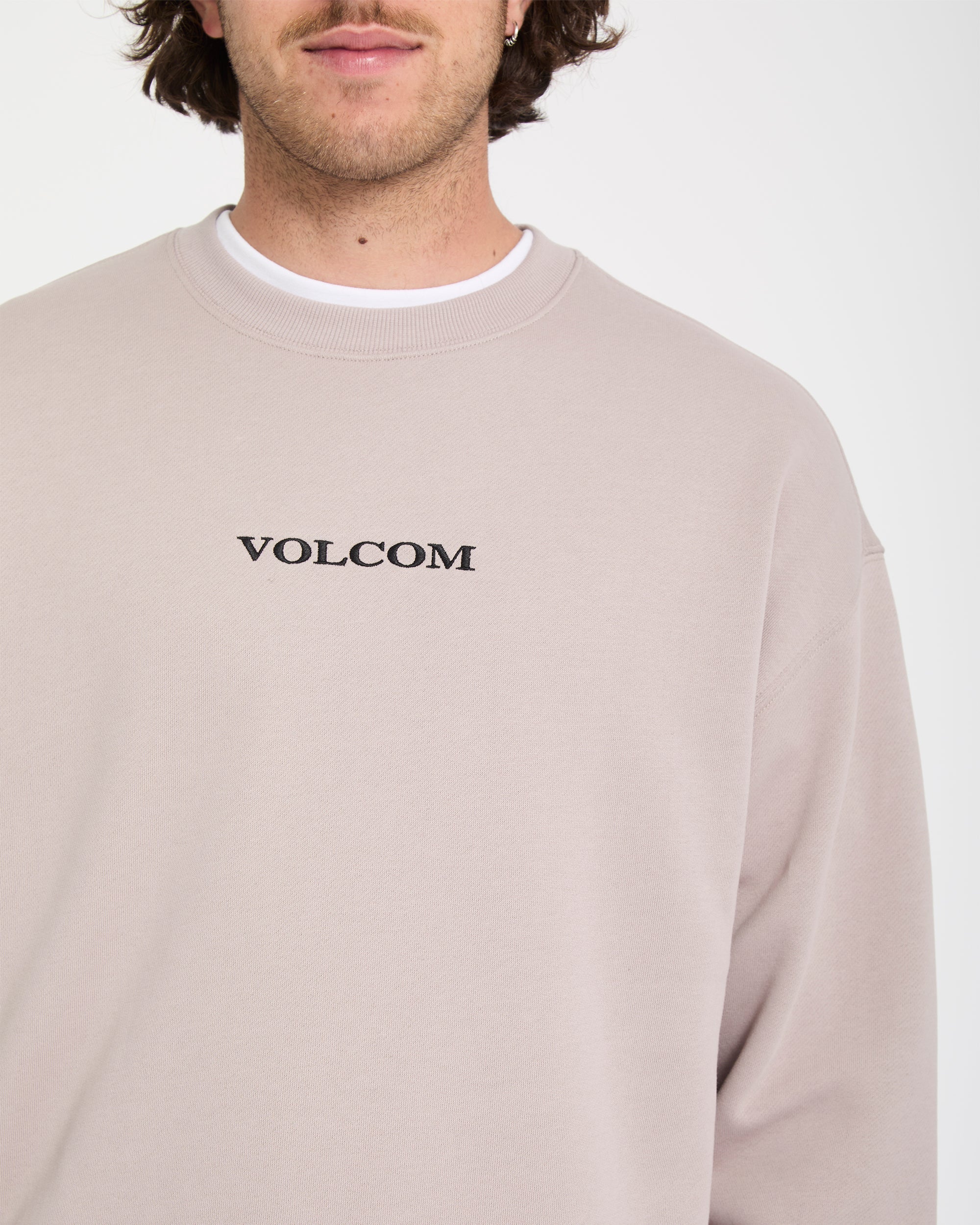 Volcom Stone Sweatshirt - Bark Brown - Men - Volcom EU – Volcom Europe