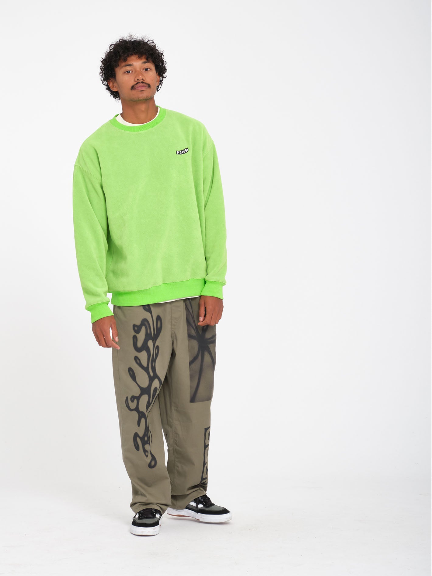 Too Kool Sweatshirt - Electric Green - Men - Volcom EU – Volcom Europe