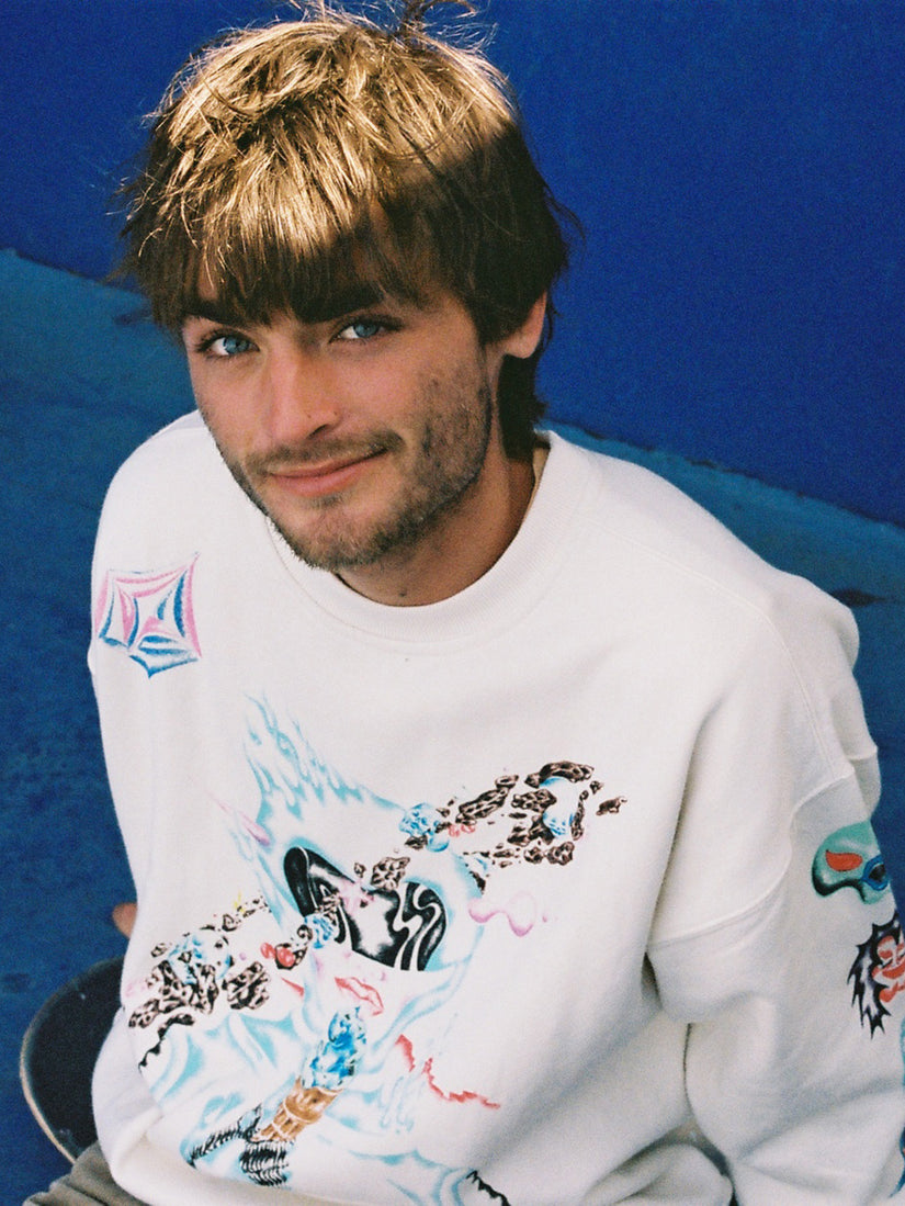 Sam Rys Sam Ryser Sweatshirt - OFF WHITE - Men - Volcom EUROPE – Volcom Europe