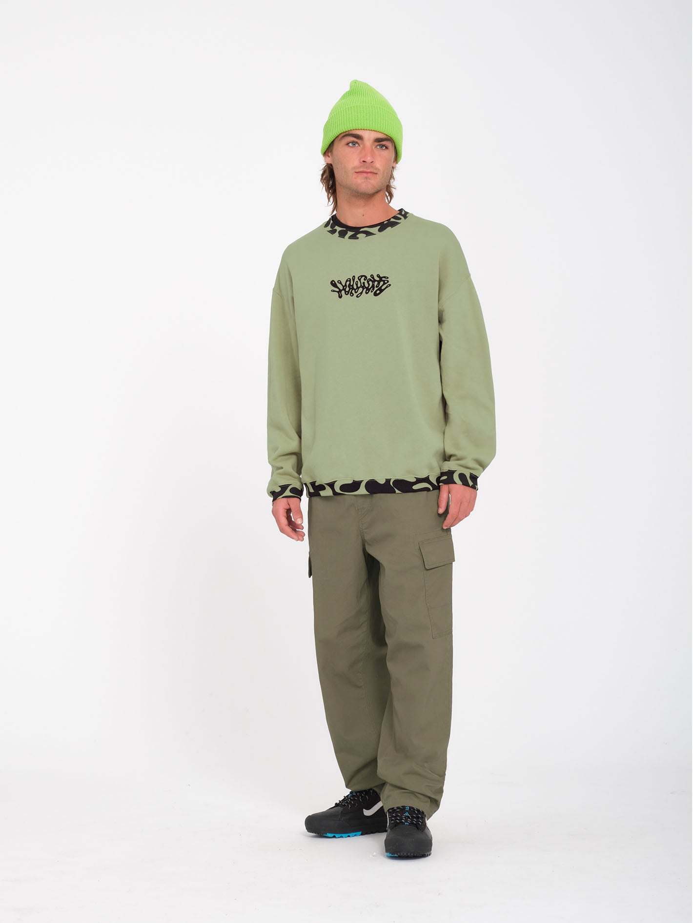 Zephyr Sweatshirt - Green Tea - Men - Volcom EU – Volcom Europe
