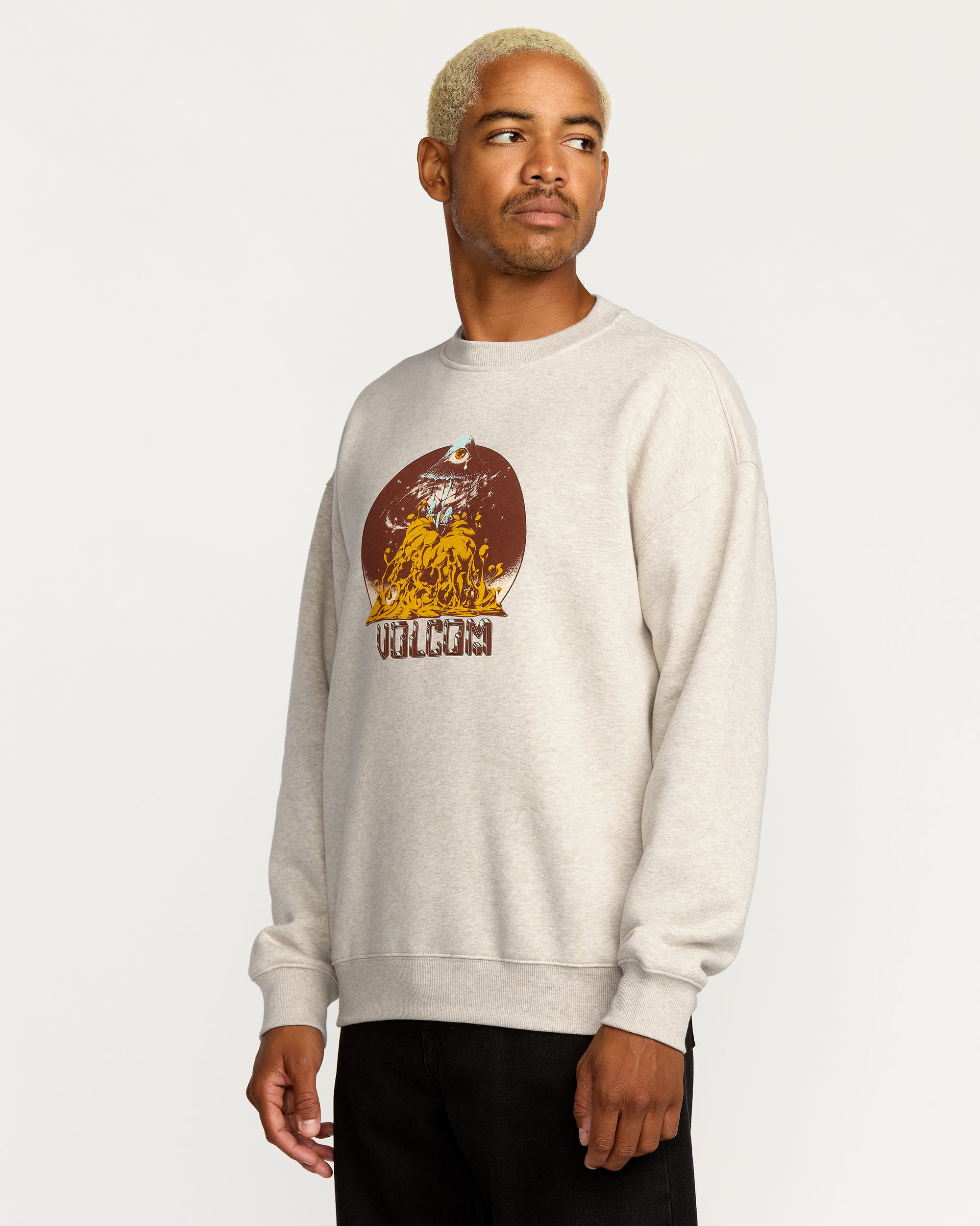 Callum Rooney Sweatshirt - Dust Heather - Men - Volcom EU – Volcom