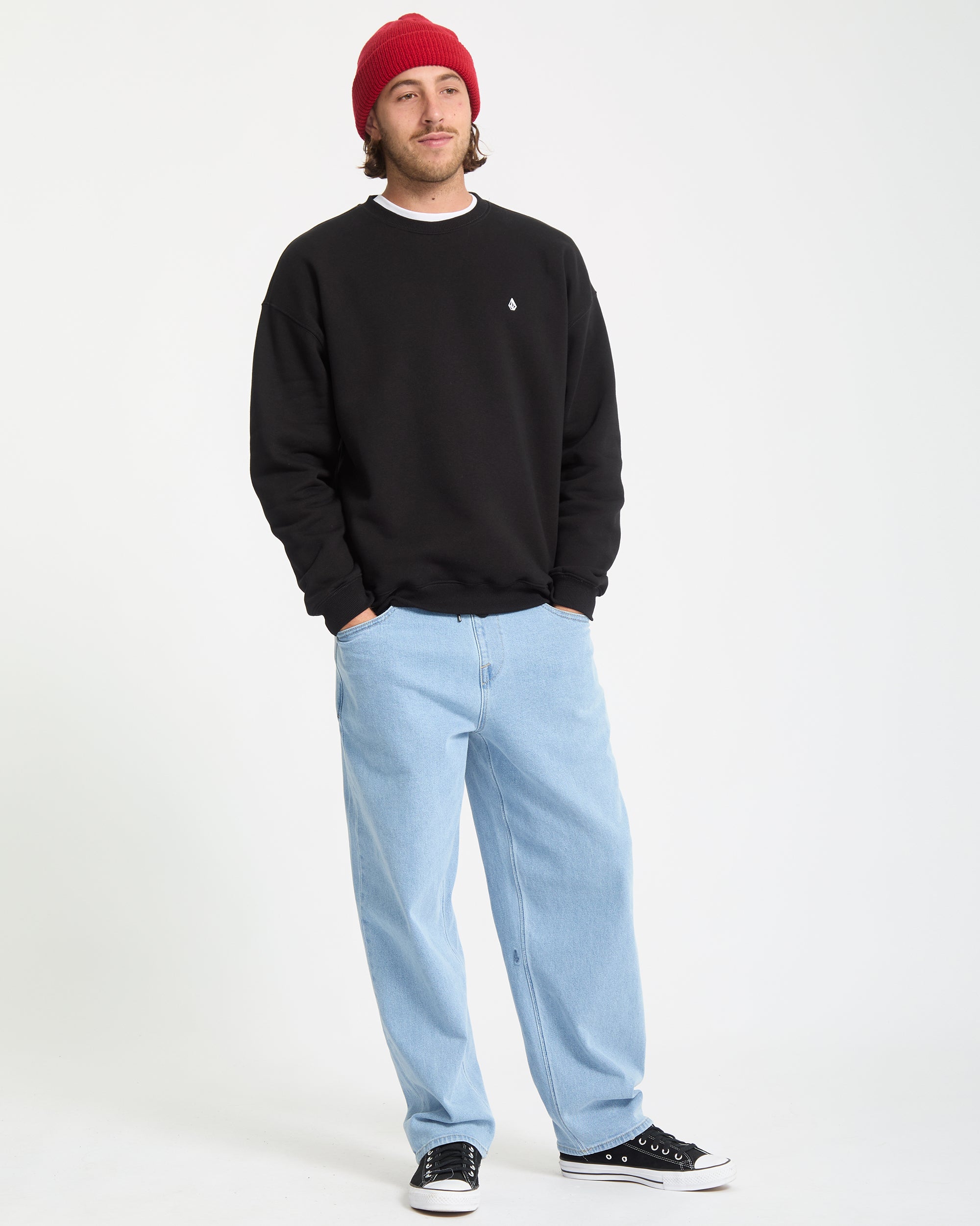 Single Stone Sweatshirt - Black - Men - Volcom EU – Volcom Europe