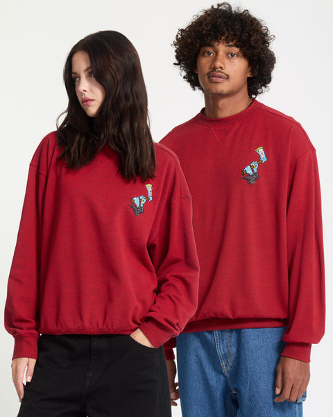 J.J. Villard Sweatshirt - Lifeguard Red - Volcom EU – Volcom Europe